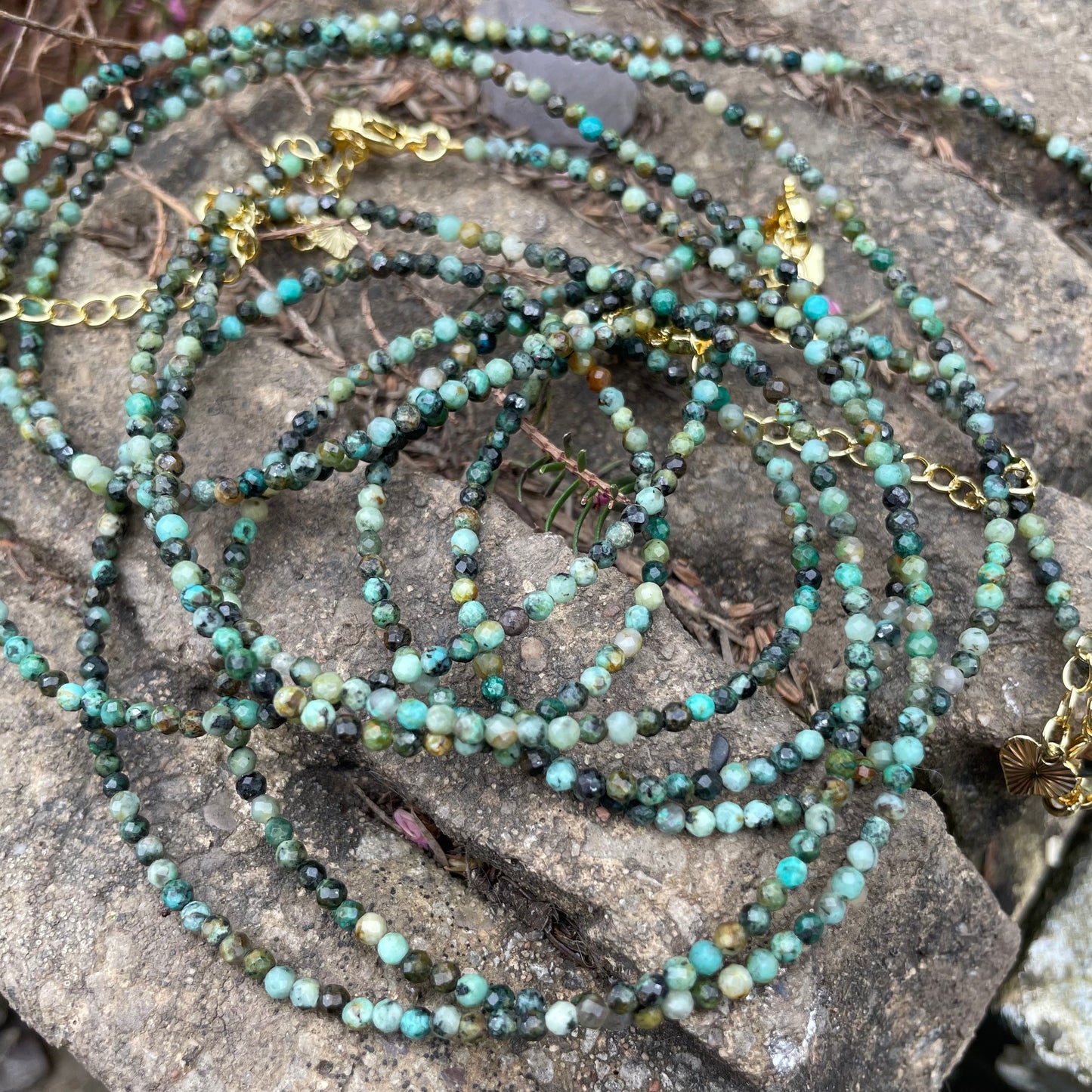 African Turqoise Choker Necklace
