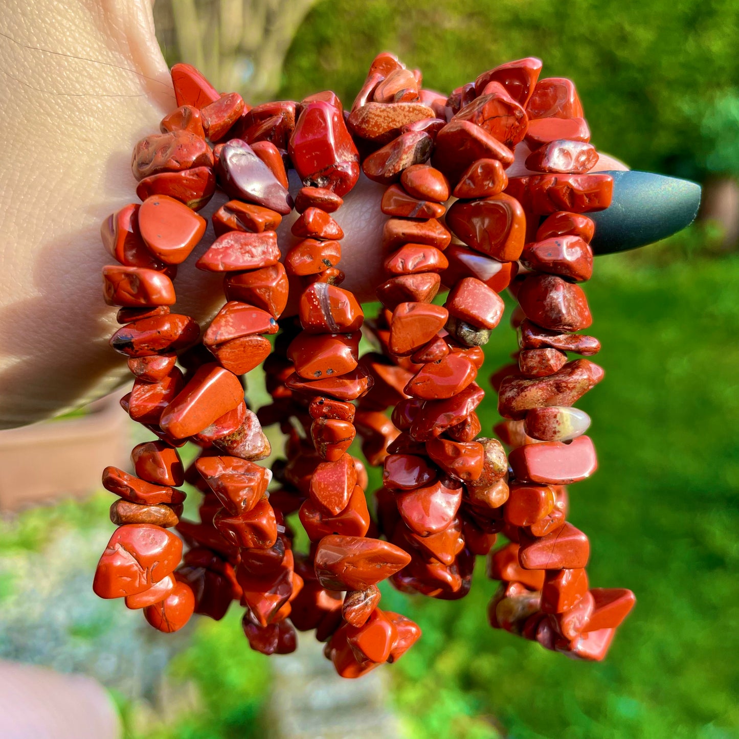 Red Jasper Chip Bracelets ❤️❤️❤️