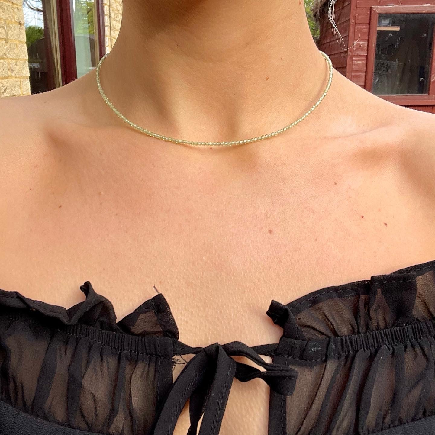 Peridot Choker Necklace