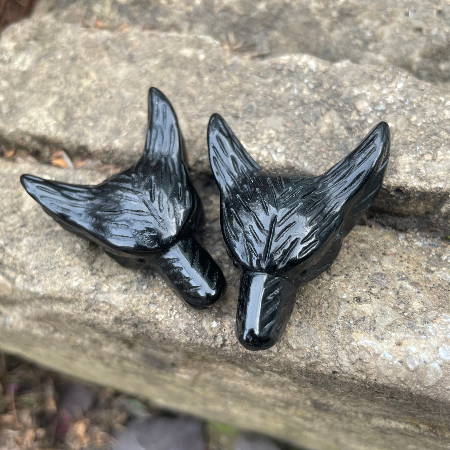 Black Obsidian Wolf Choker Necklace