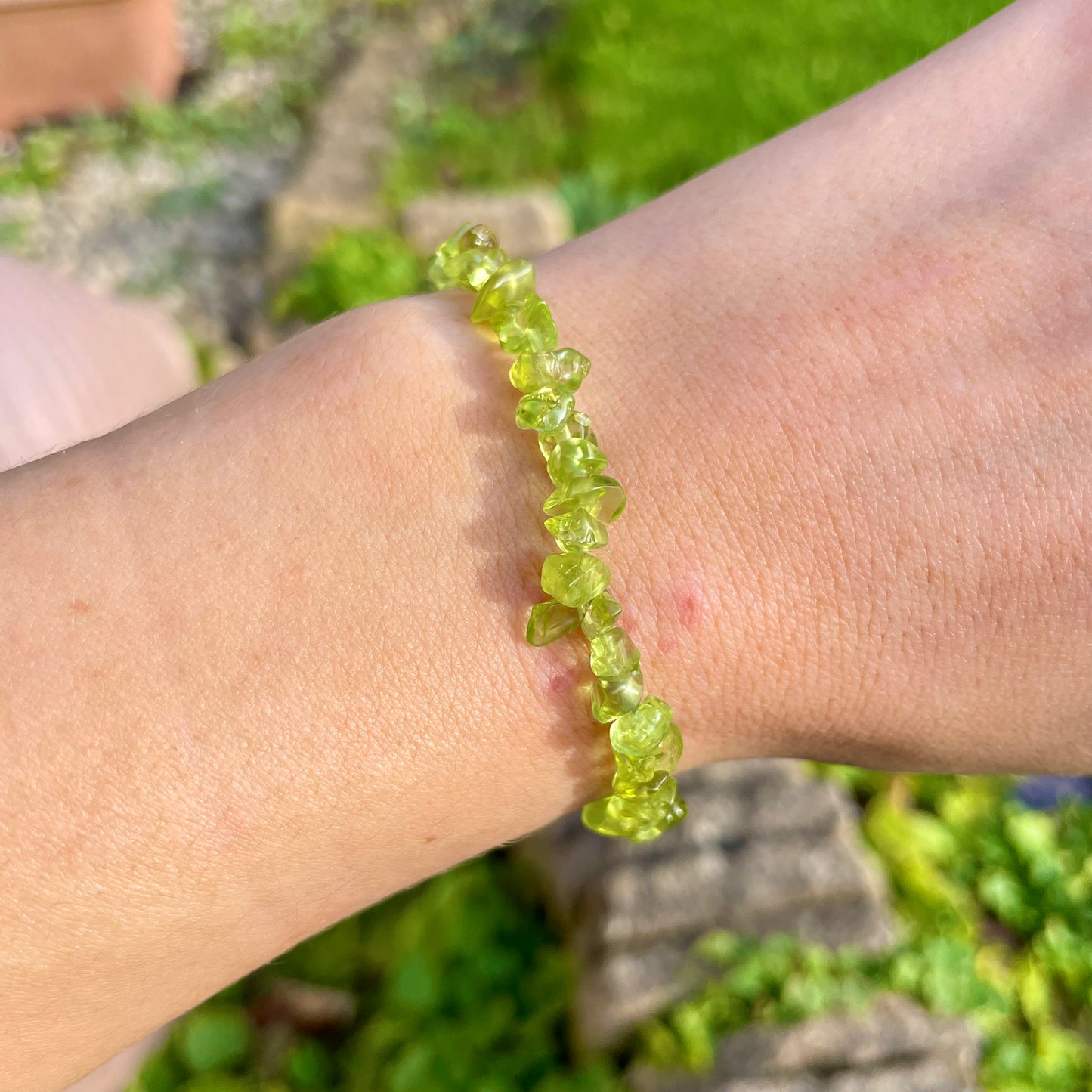 Peridot Chip Bracelets 💚💚💚