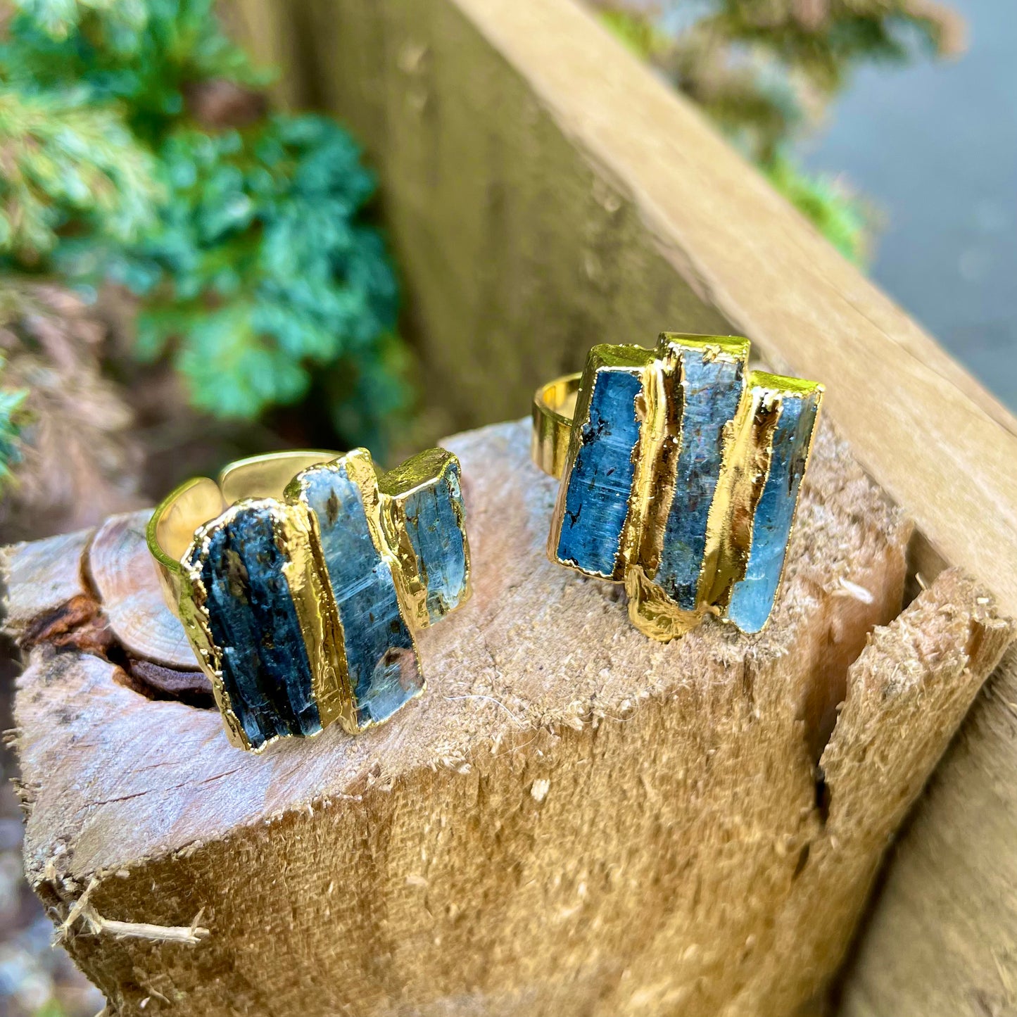 Kyanite Three Strip Rings 🦋👼🤍✨