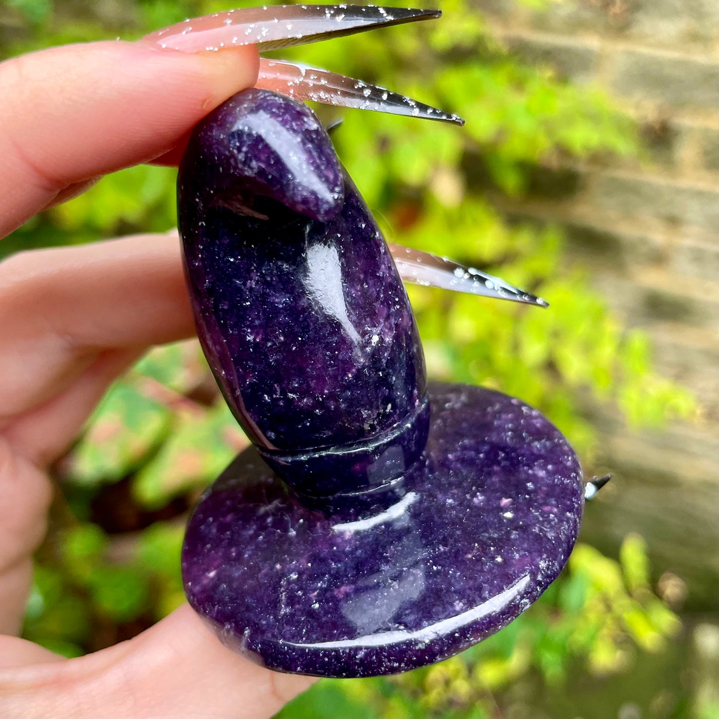 Lepidolite Witches Hat 🧹💜✨