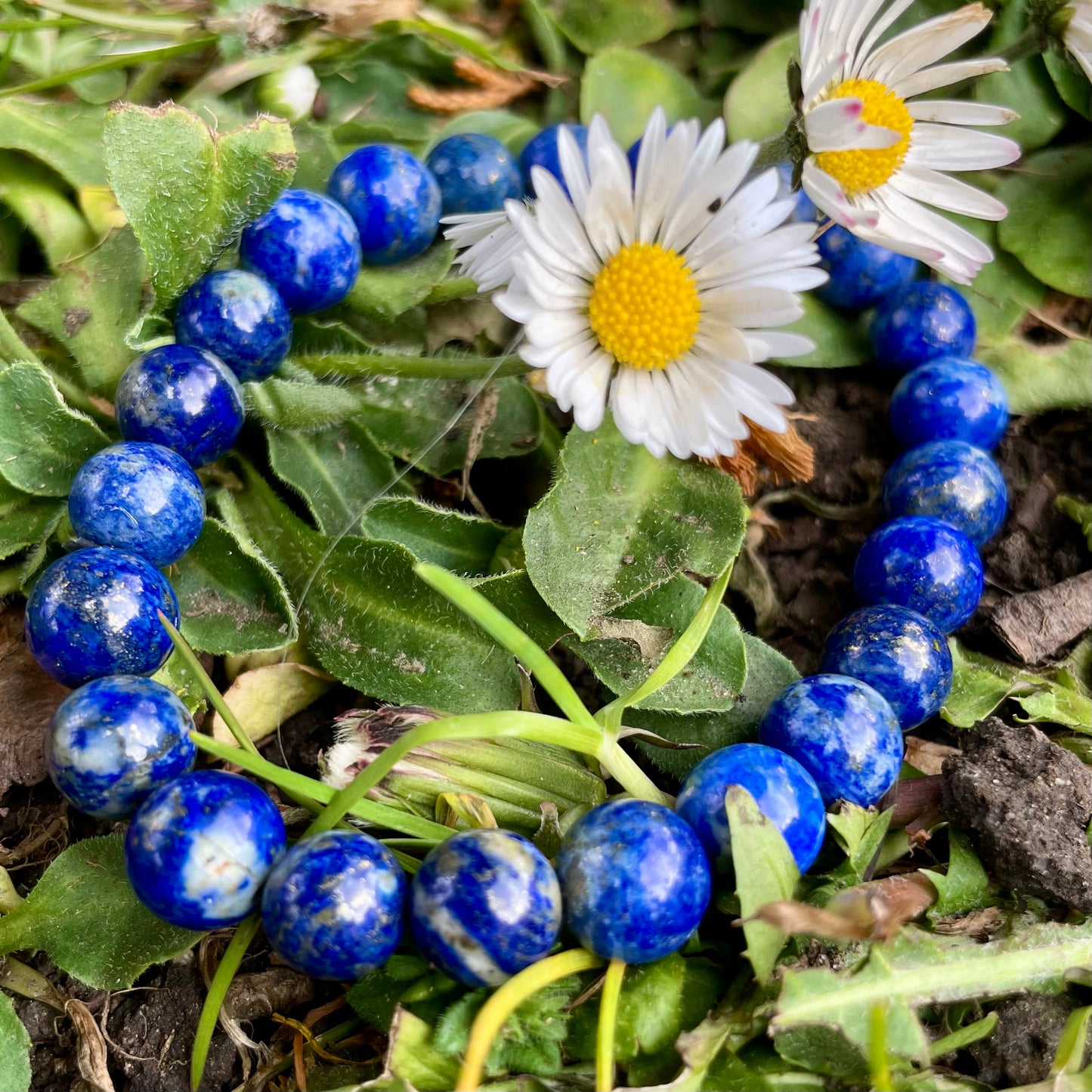 Lapis Lazuli Beaded Bracelet 💙🧿🪬