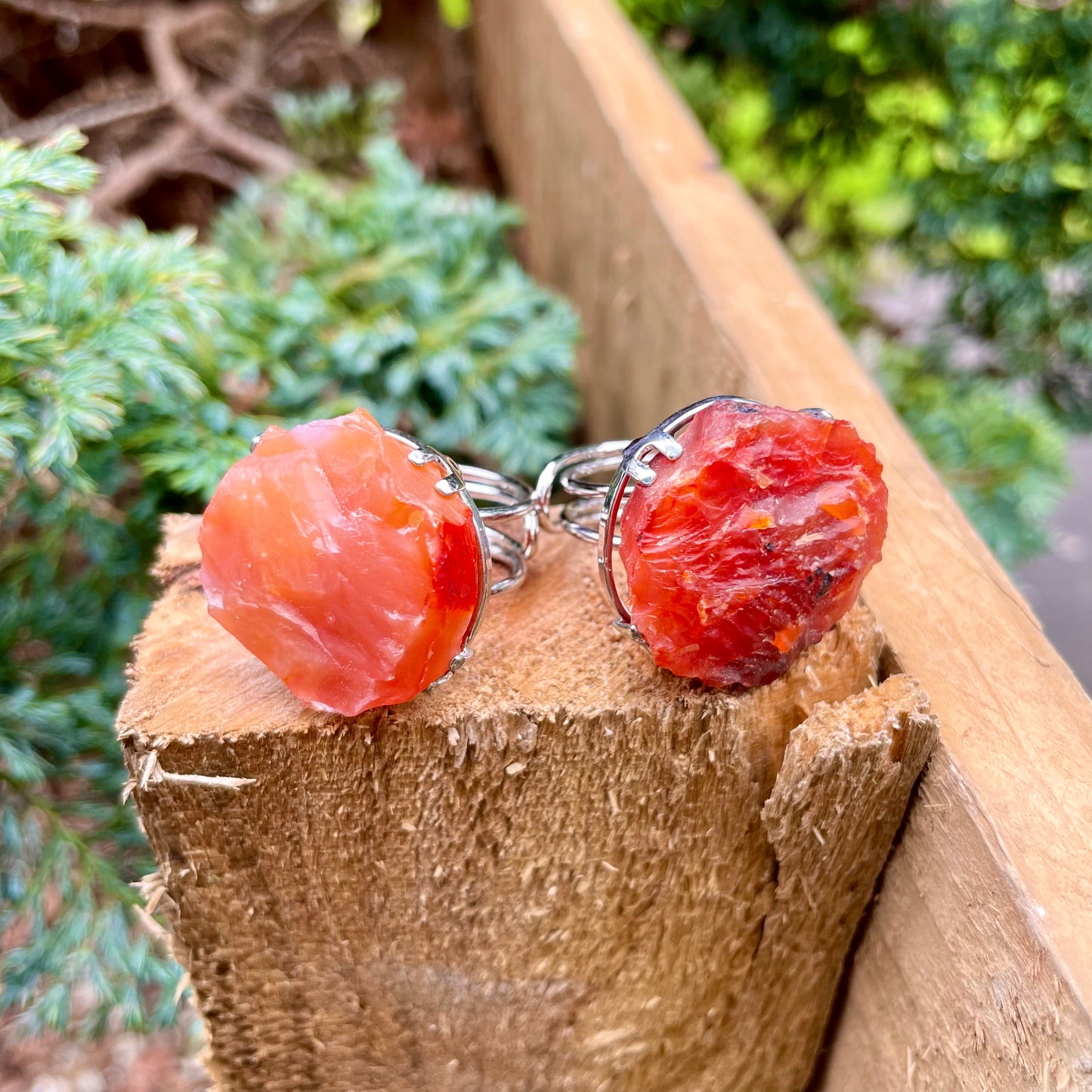 Carnelian Raw Statement Ring ❤️❤️‍🔥❤️