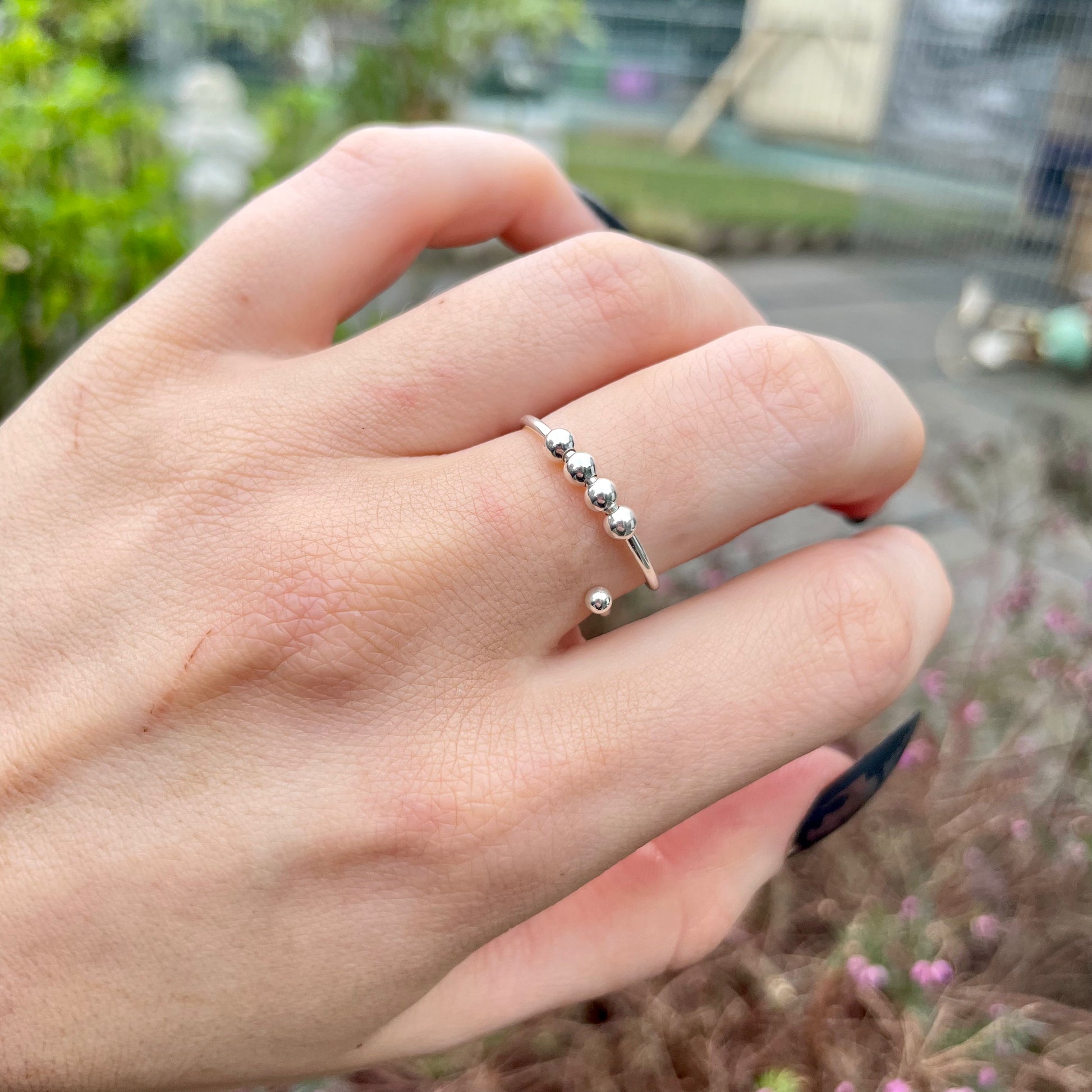 Sterling silver 2025 fidget rings