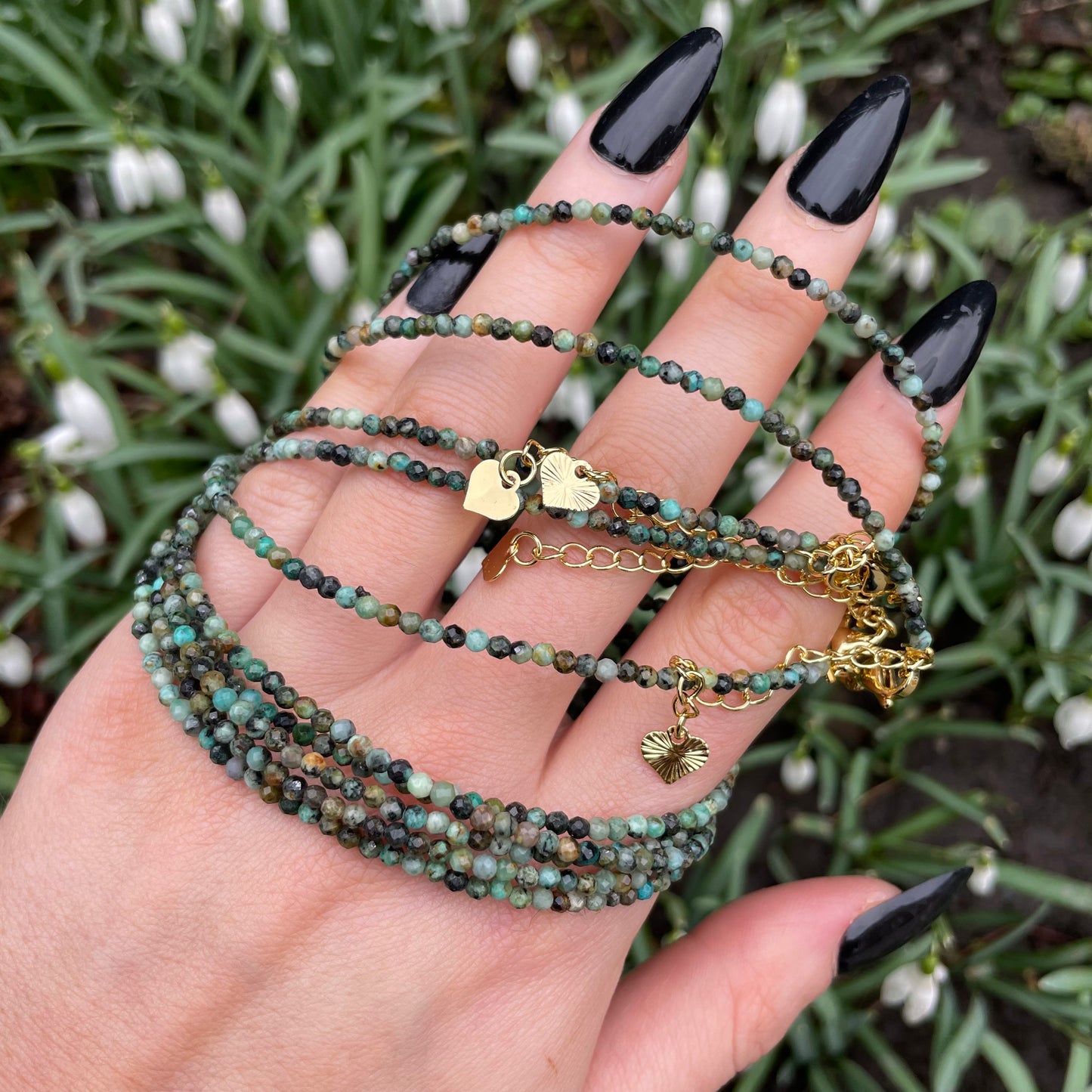 African Turqoise Choker Necklace