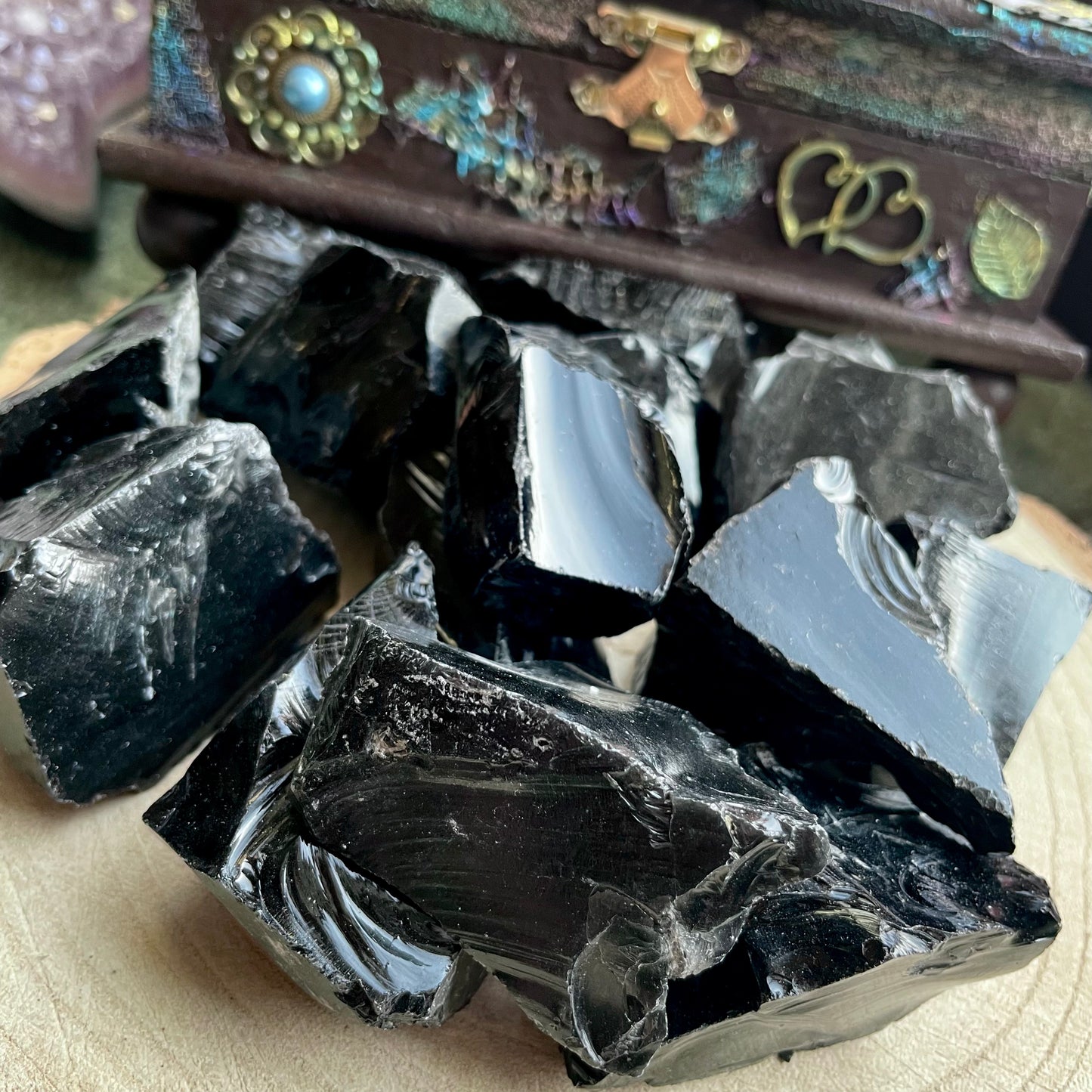 Black Obsidian Raw Chunks 🖤🖤🖤