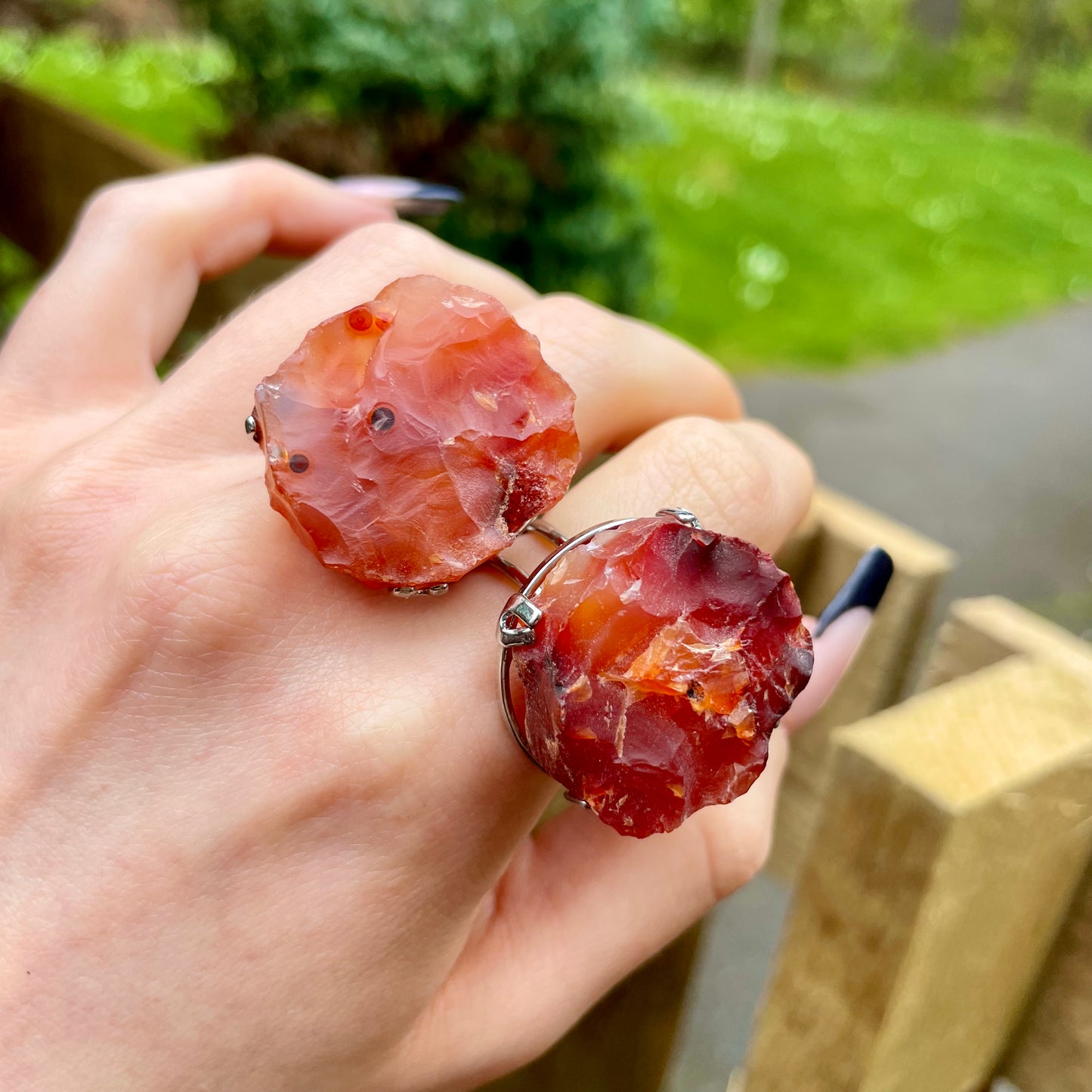 Carnelian Raw Statement Ring ❤️❤️‍🔥❤️