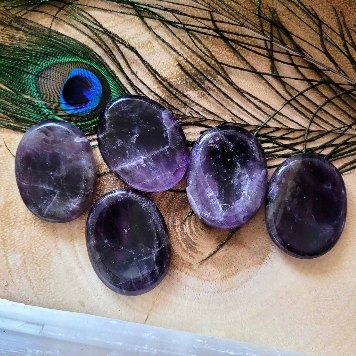 Amethyst Worry Stones