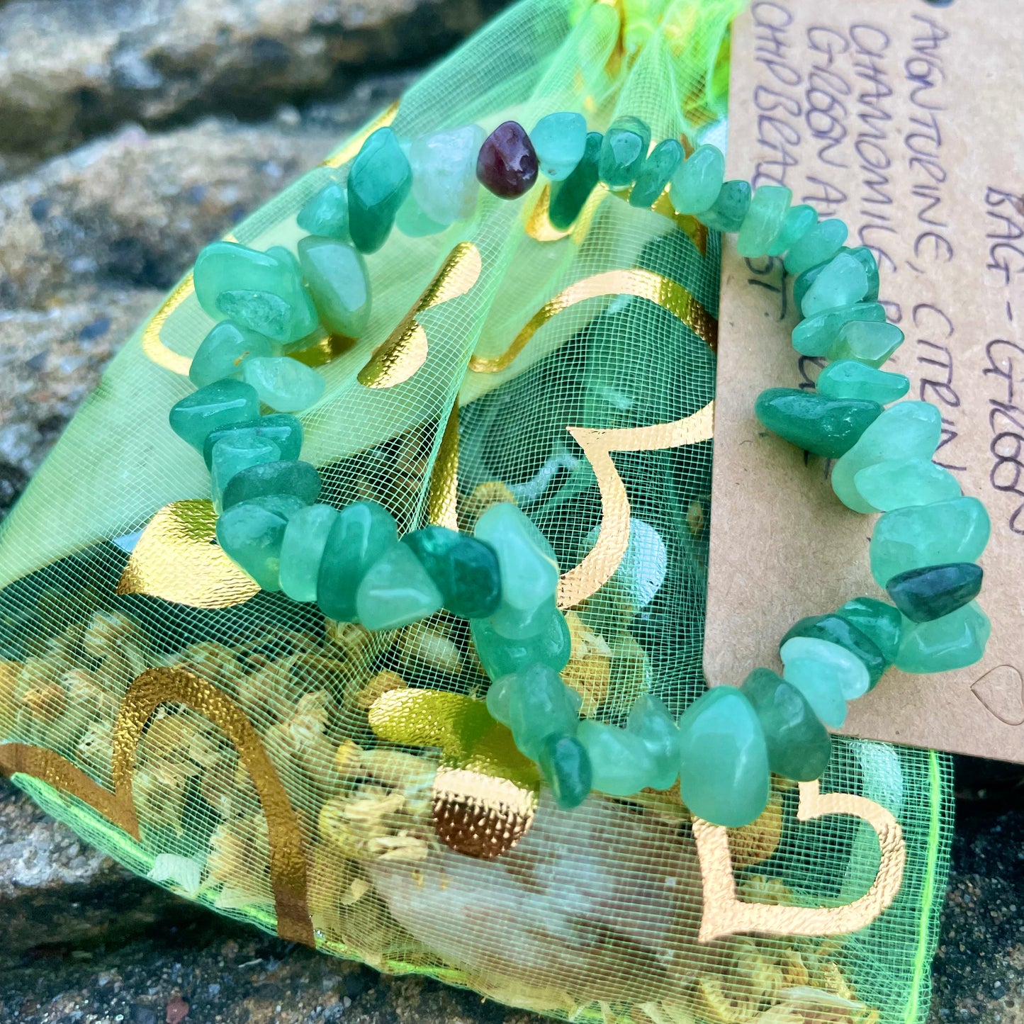 Good Luck and Abundance Spell Bag and Bracelet 🪄💚