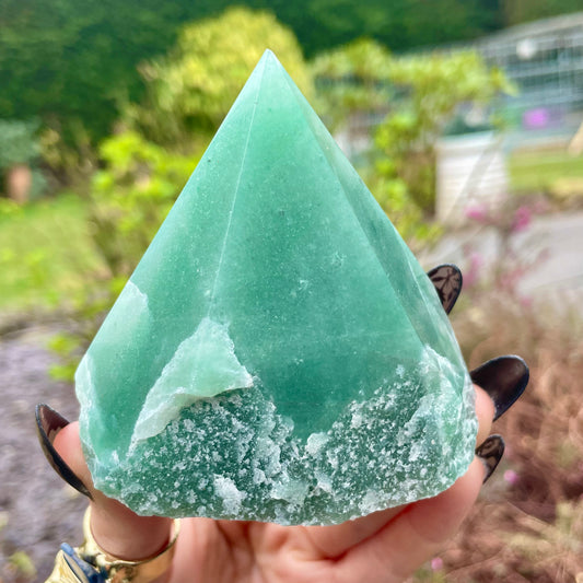 Green Aventurine Half Polished Points 300-350g