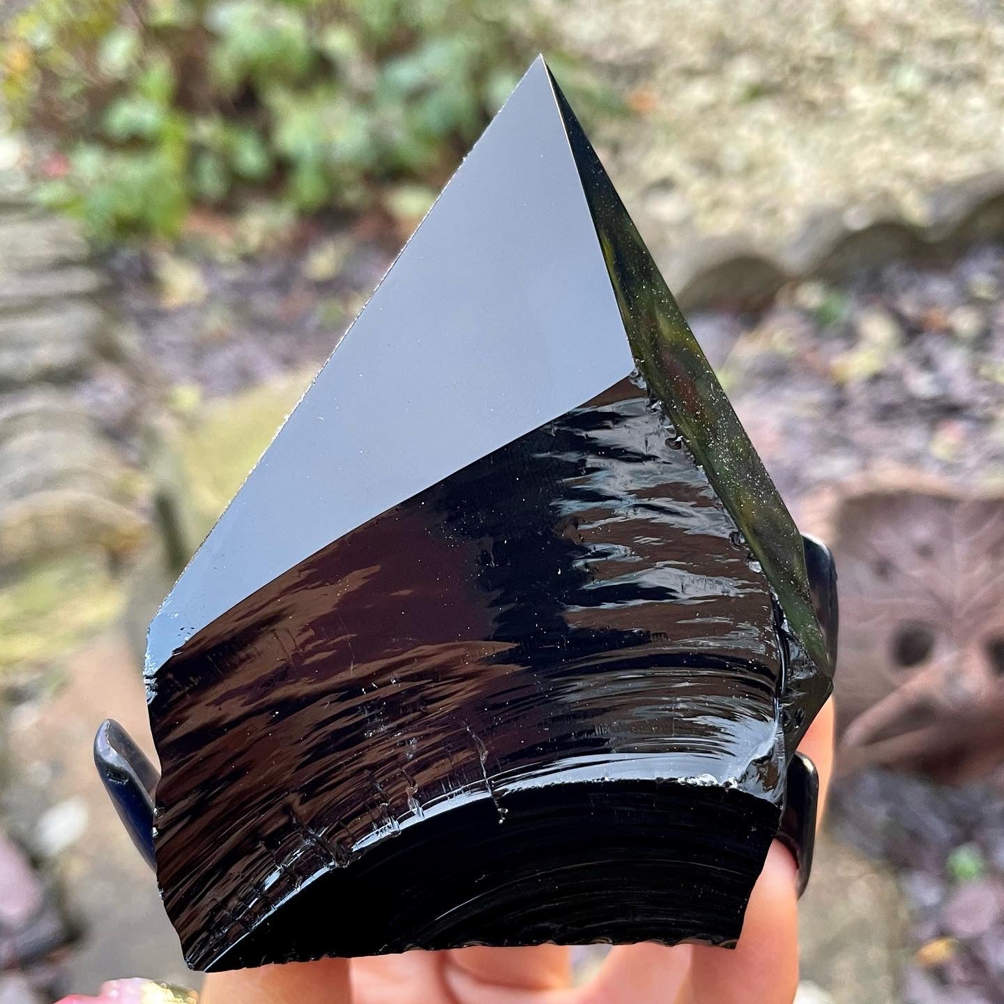 Black Obsidian Half Polished Points 300-350g 🌋🖤