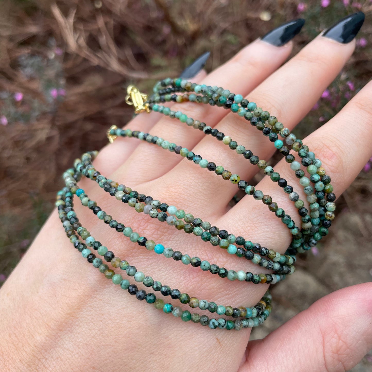 African Turqoise Choker Necklace