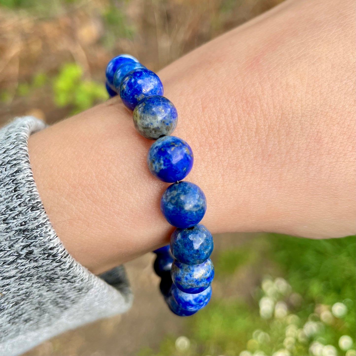 Lapis Lazuli Beaded Bracelet 💙🧿🪬
