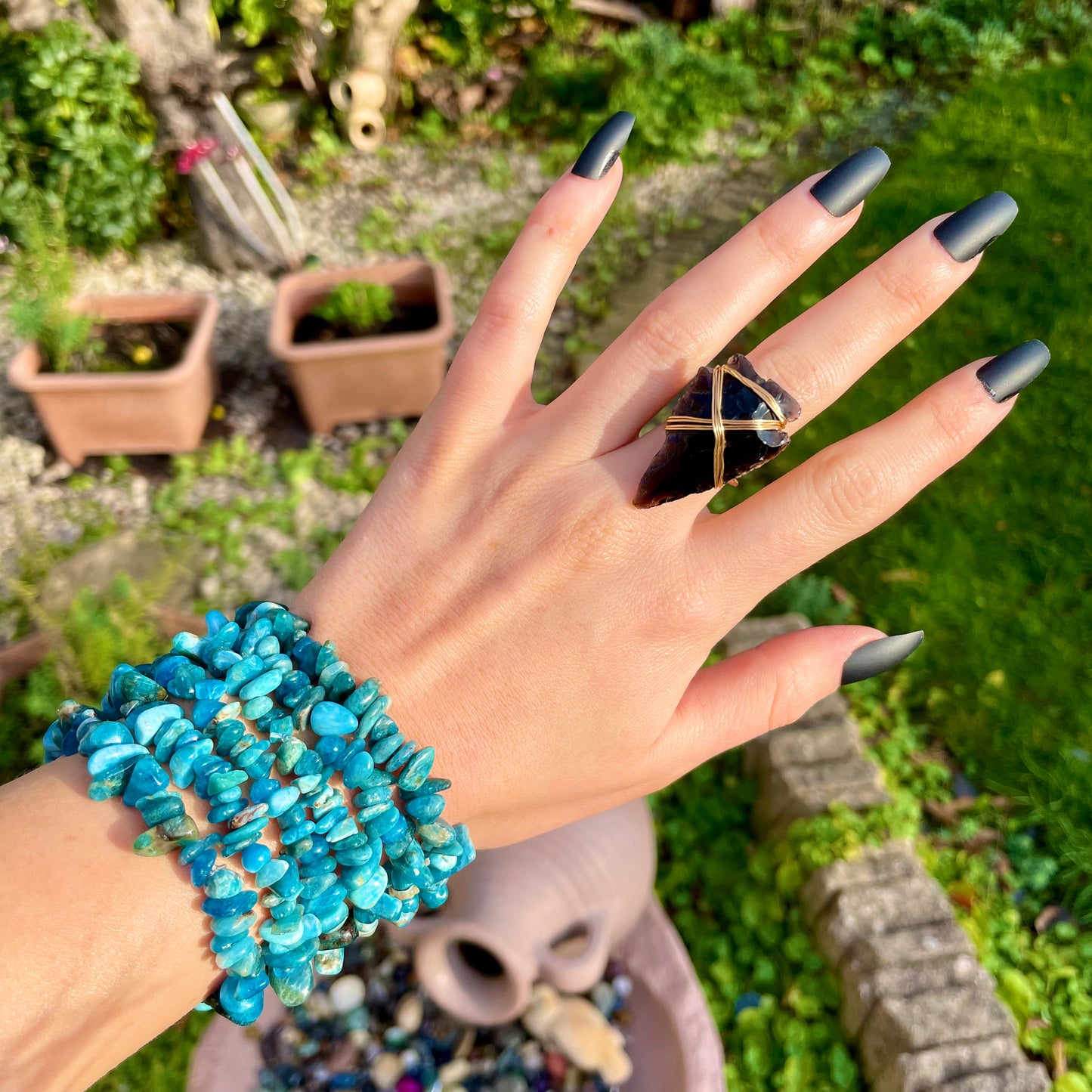 Apatite Chip Bracelets 🦋🦋🦋