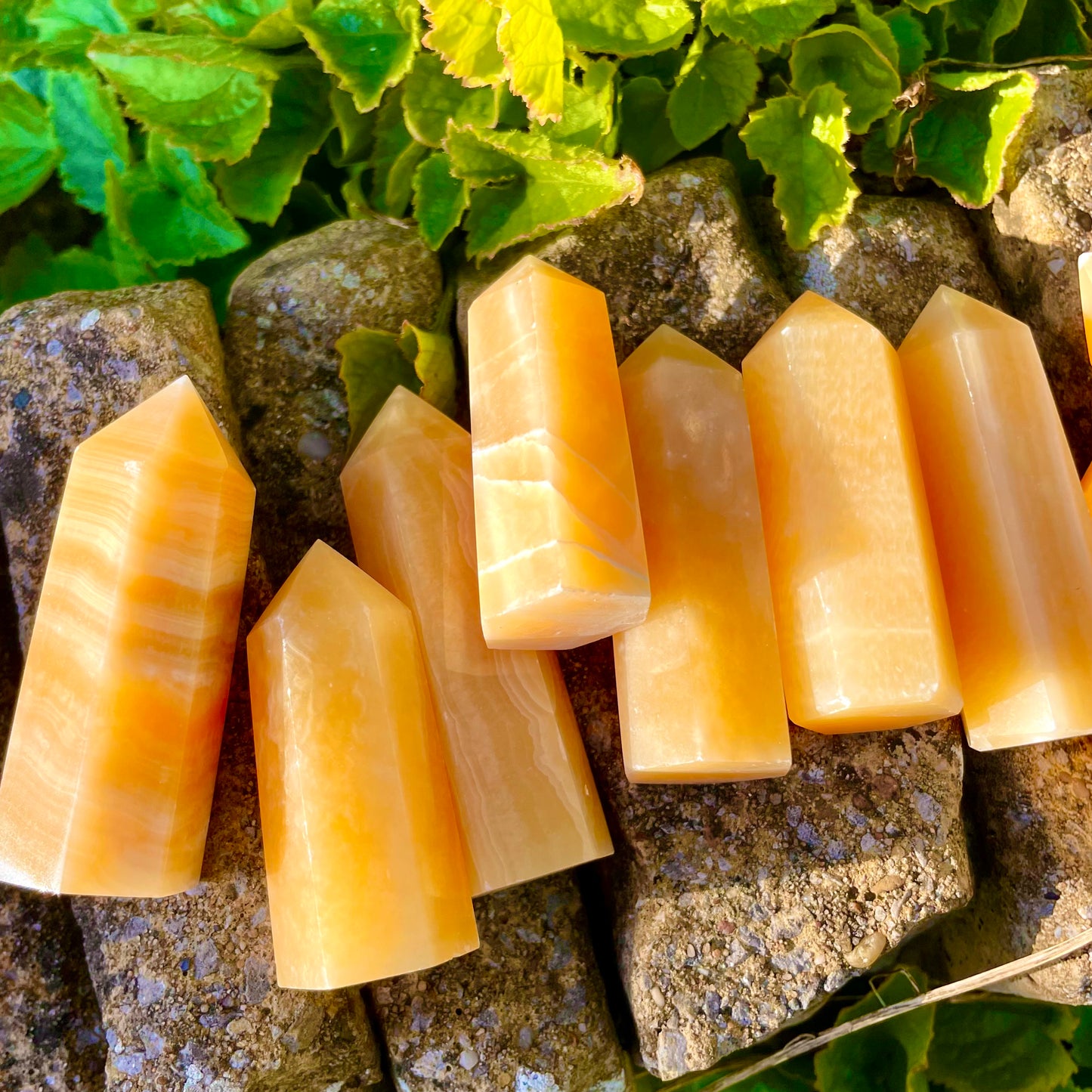 Orange Calcite Towers 🧡🍑🍊 6-7cm
