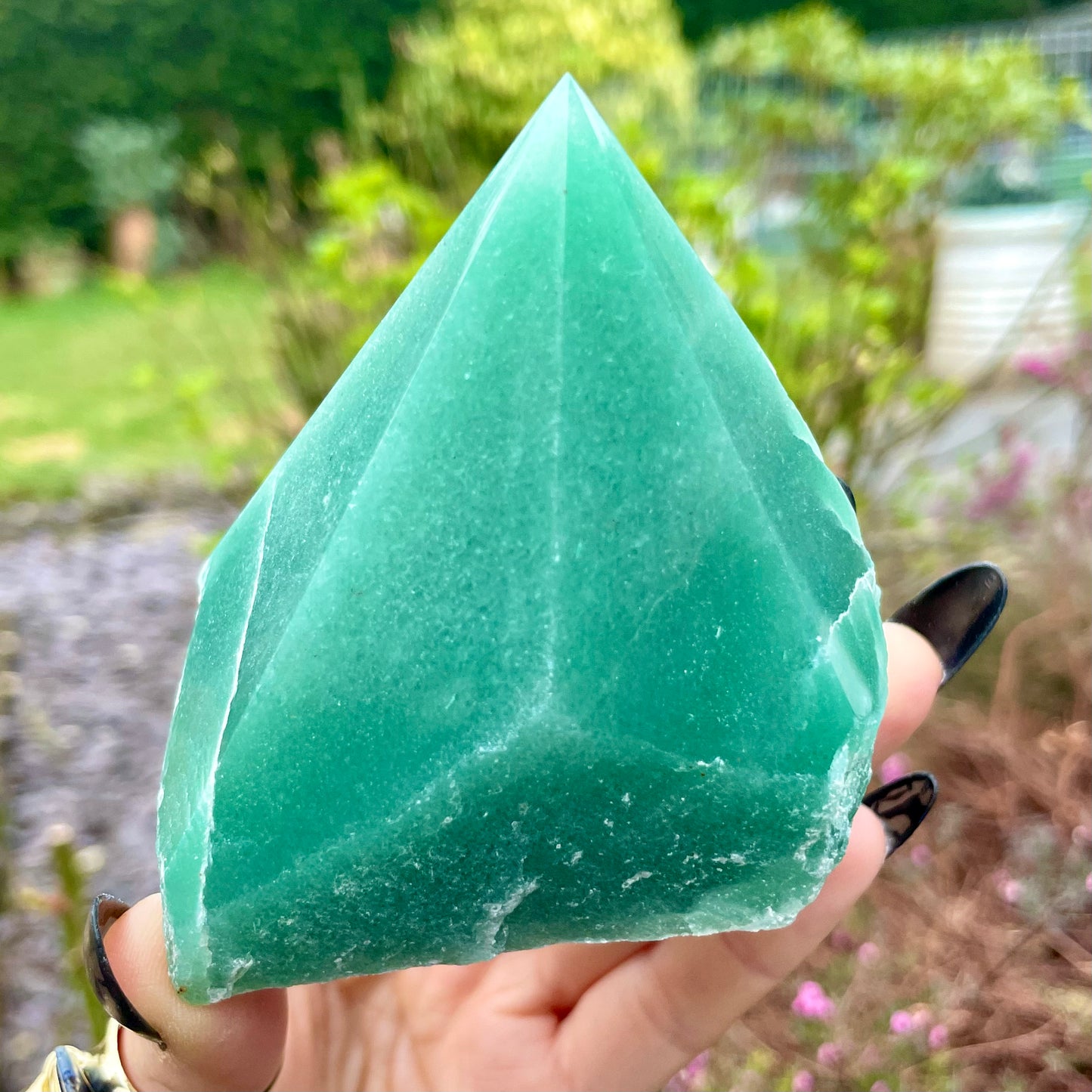 Green Aventurine Half Polished Points 300-350g