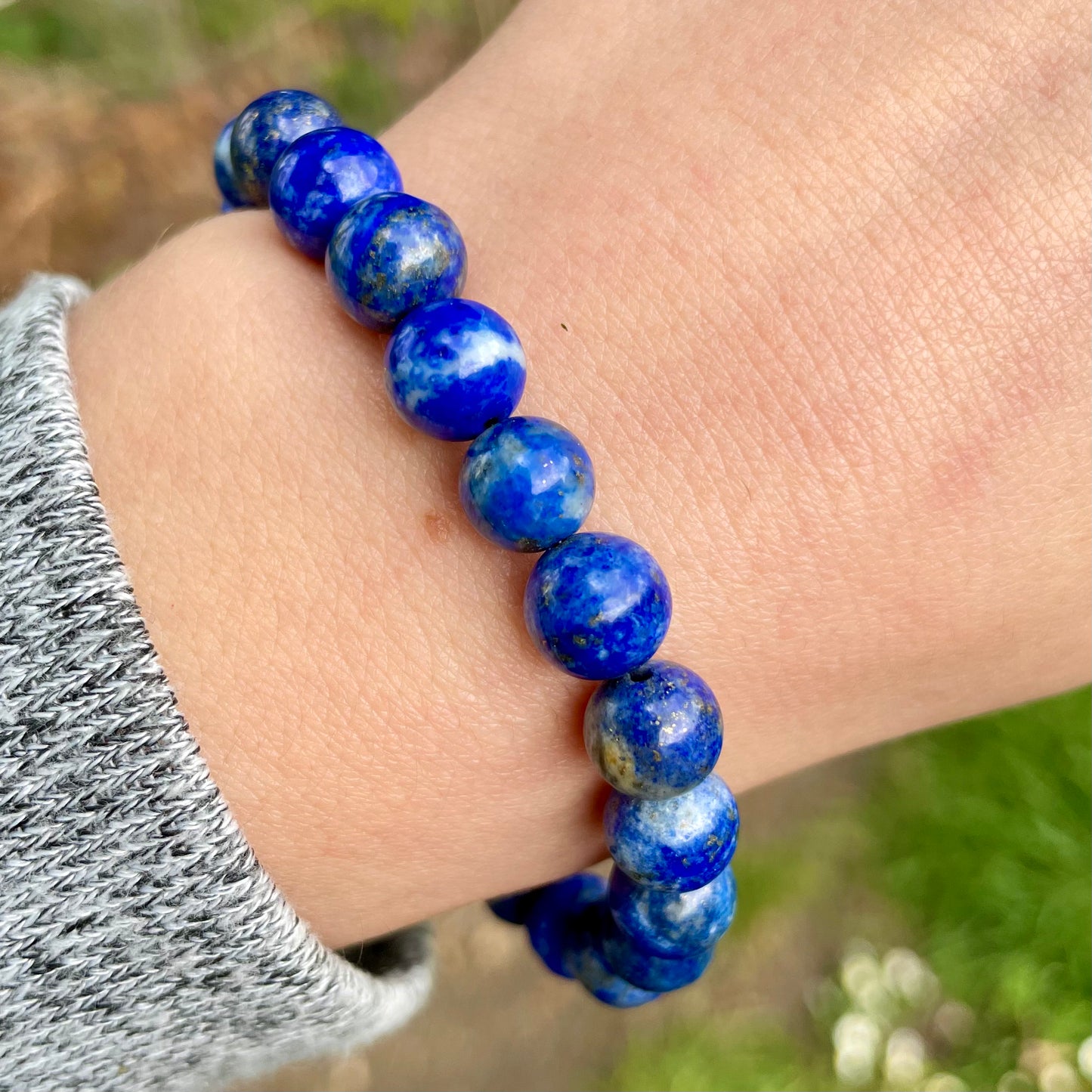 Lapis Lazuli Beaded Bracelet 💙🧿🪬