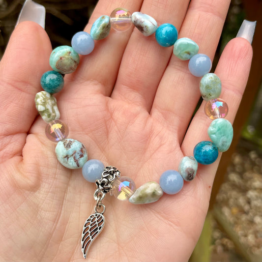 Connect With Angels Beaded Bracelet 👼💙