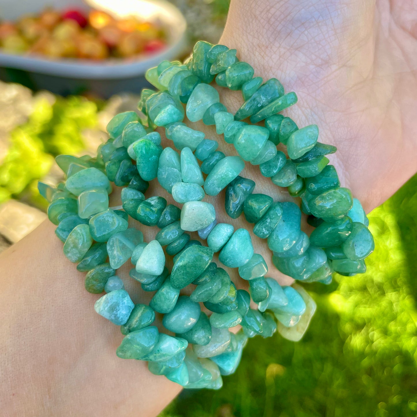 Green Aventurine Chip Bracelets 💚💚💚