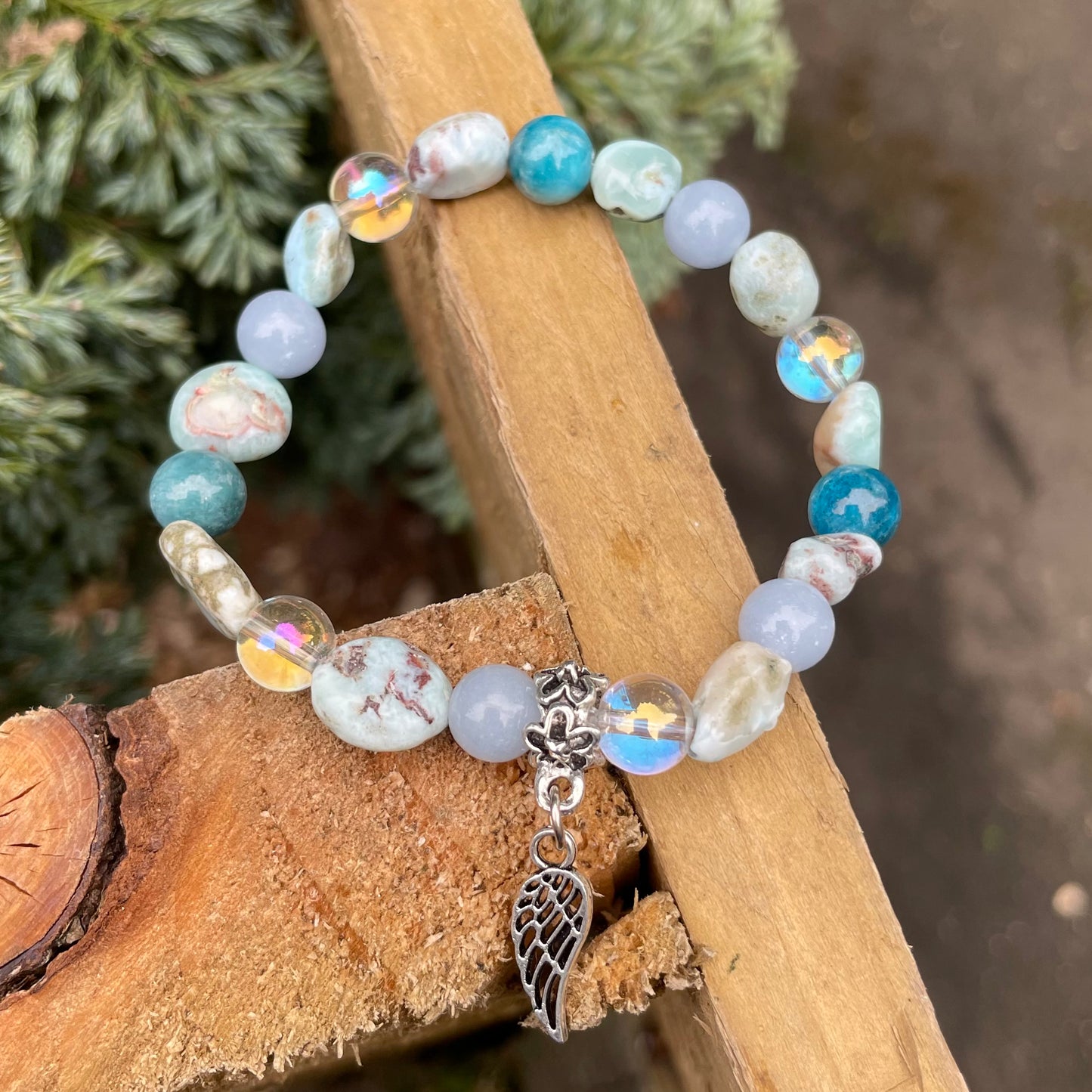 Connect With Angels Beaded Bracelet 👼💙