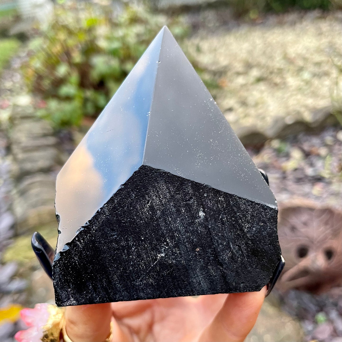 Black Obsidian Half Polished Points 300-350g 🌋🖤