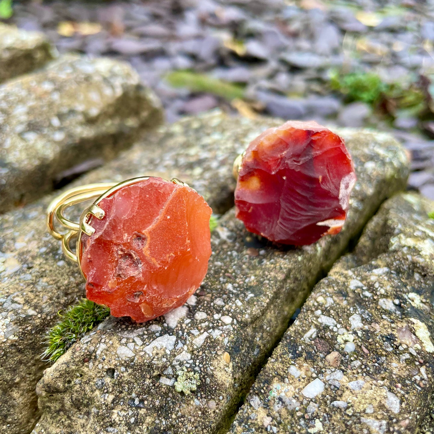 Carnelian Raw Statement Ring ❤️❤️‍🔥❤️