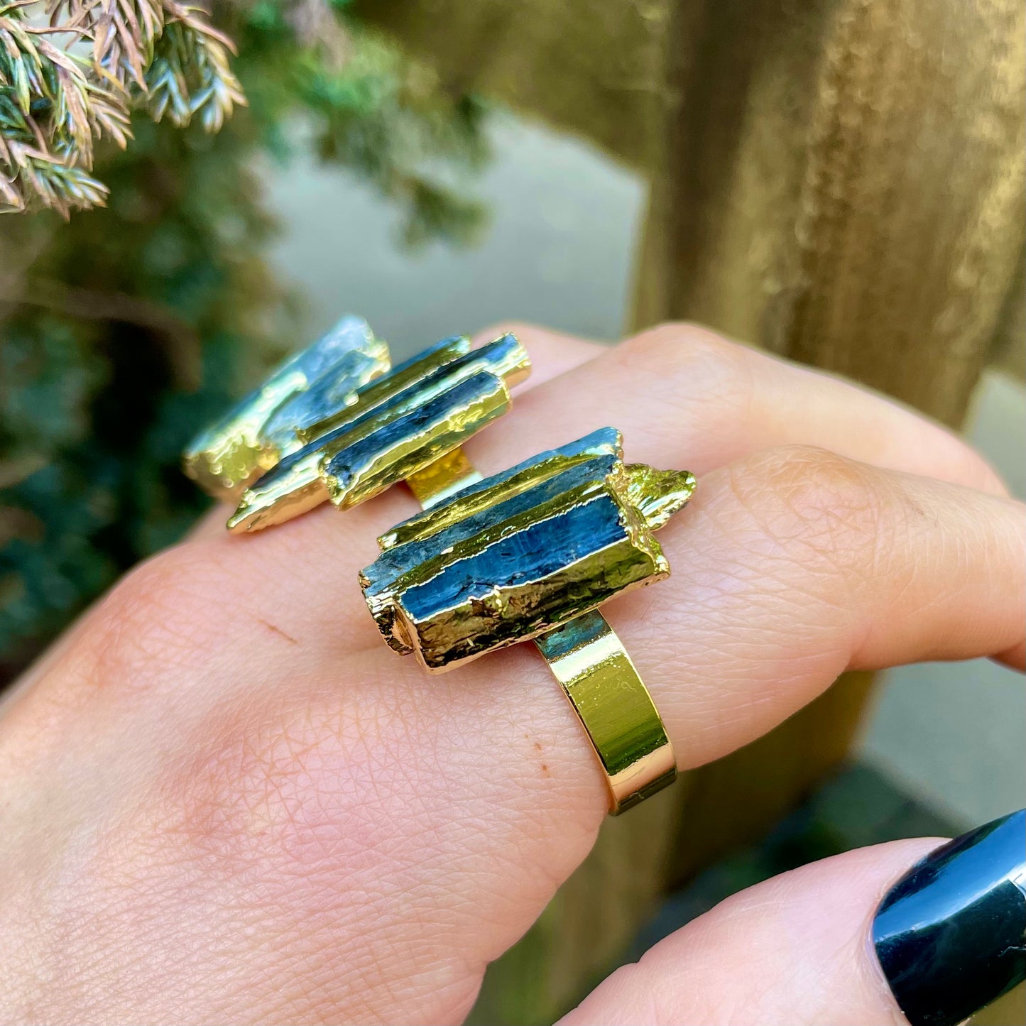 Kyanite Three Strip Rings 🦋👼🤍✨