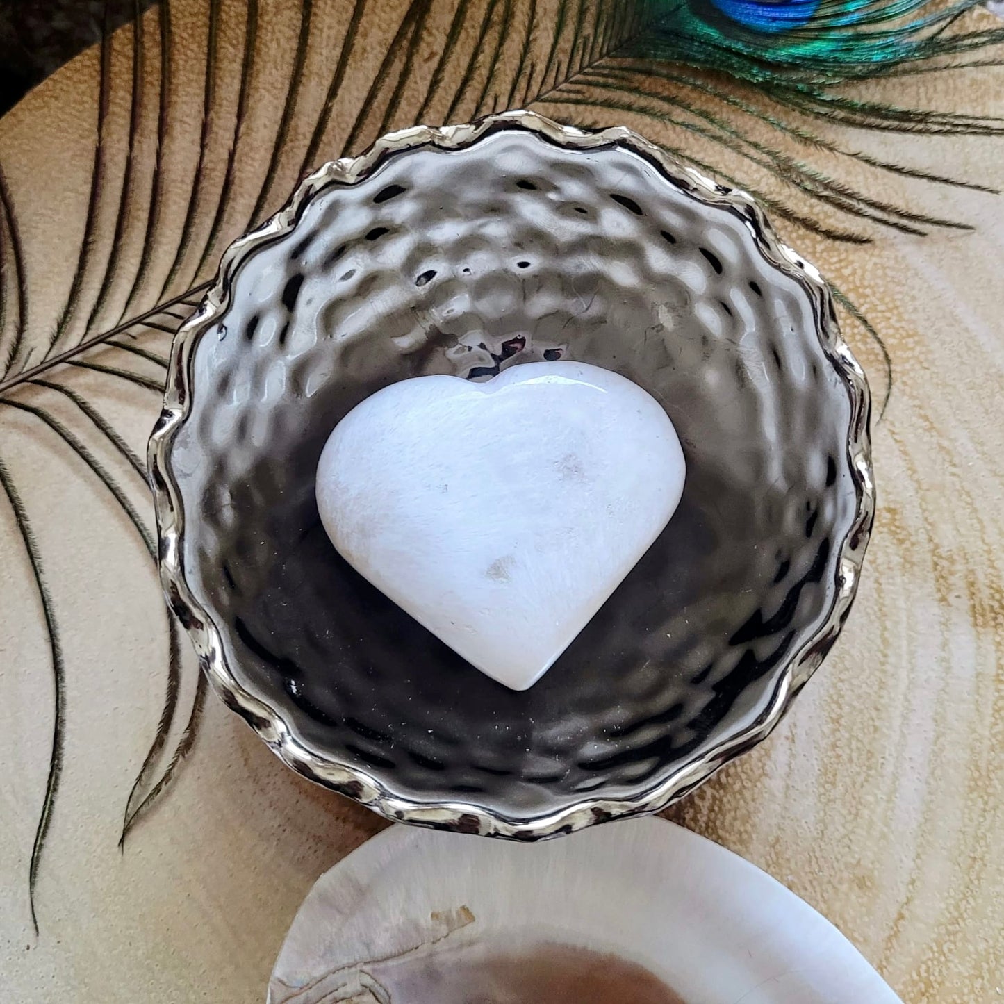 Scolecite Hearts 6cm