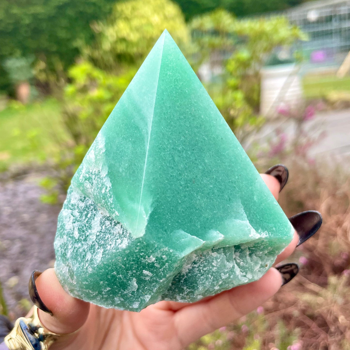 Green Aventurine Half Polished Points 300-350g