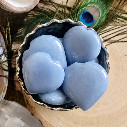 Angelite Hearts 4-5cm