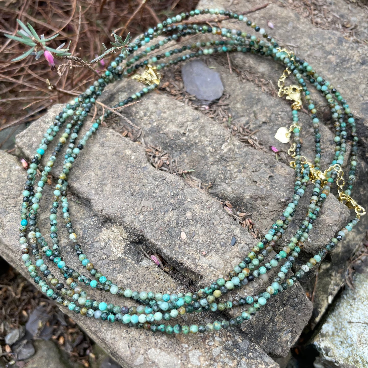 African Turqoise Choker Necklace