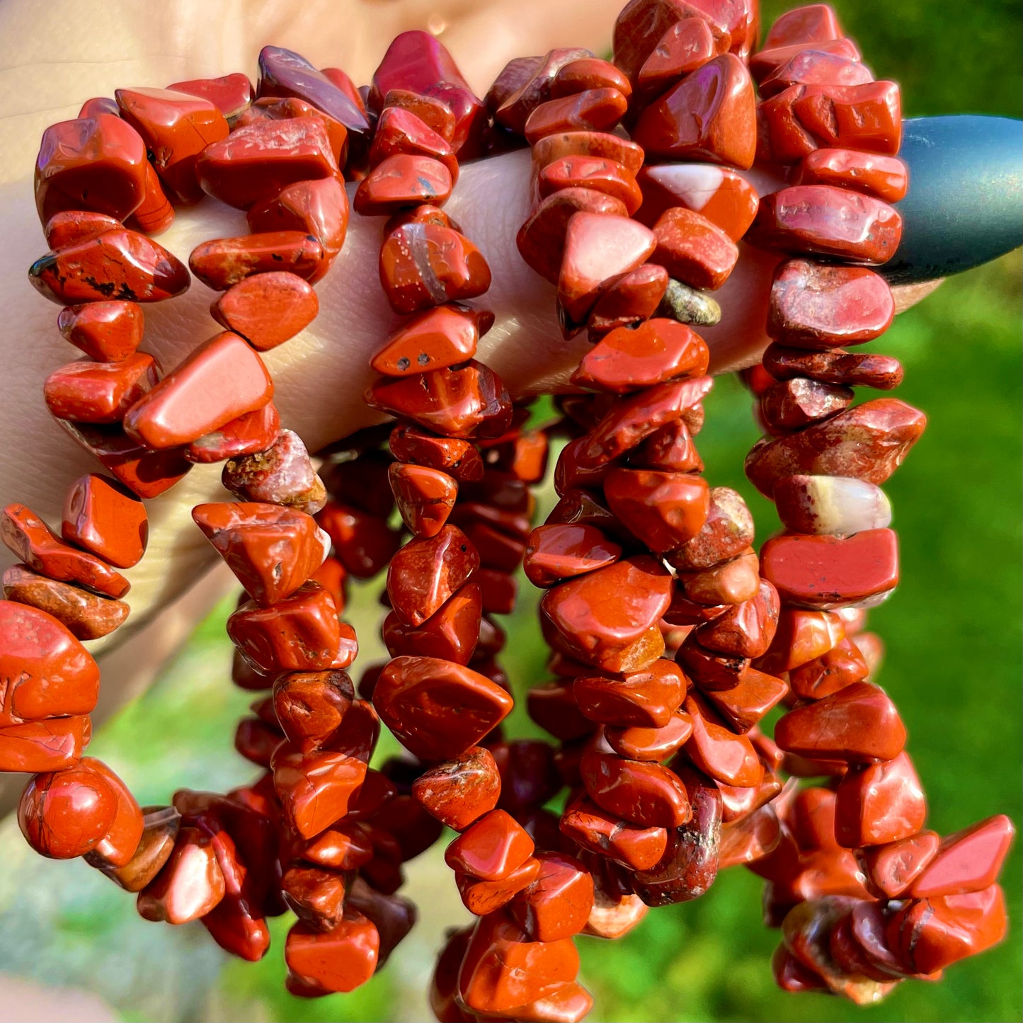 Red Jasper Chip Bracelets ❤️❤️❤️