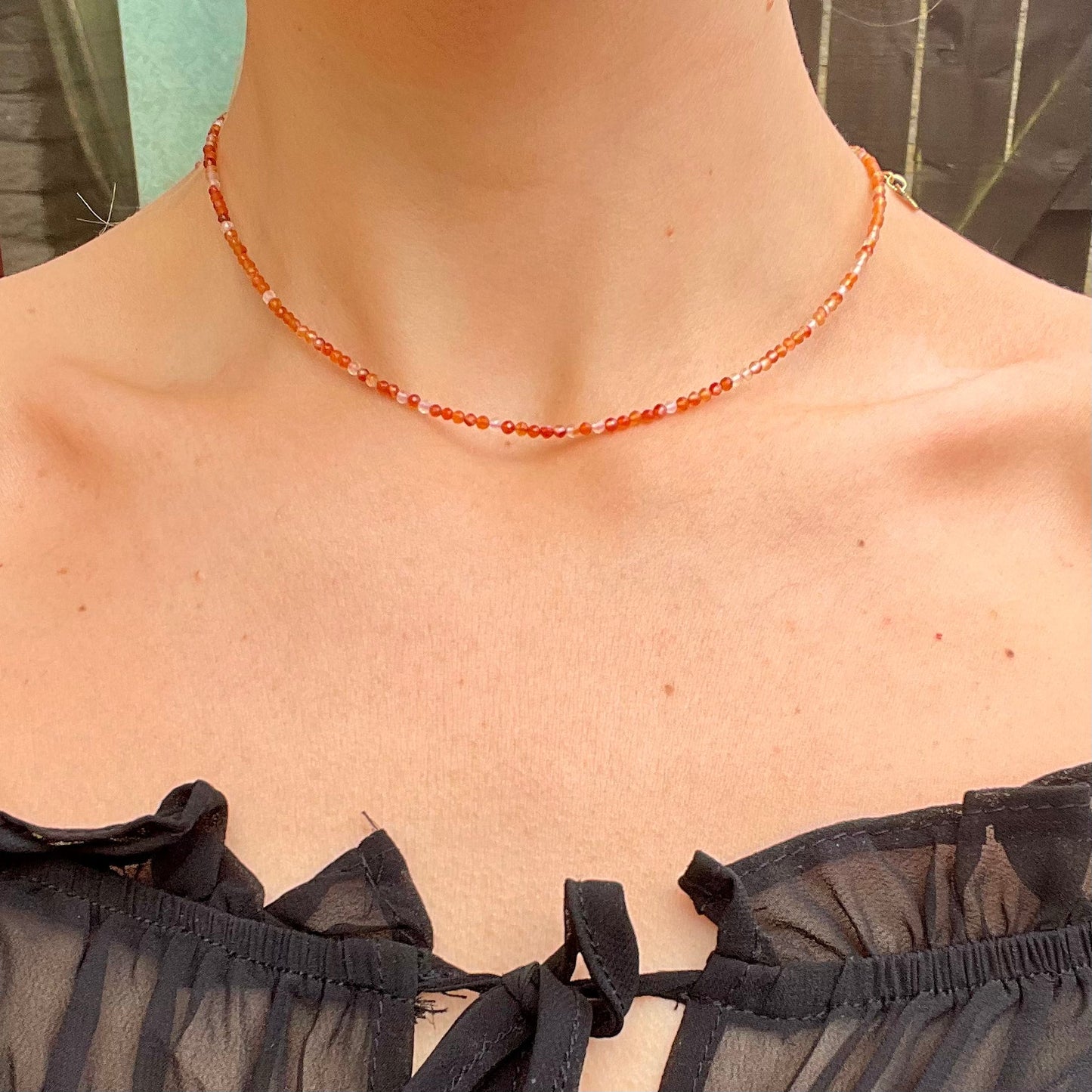 Carnelian Choker Necklace