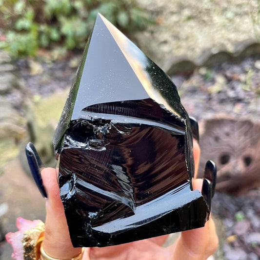 Black Obsidian Half Polished Points 300-350g 🌋🖤