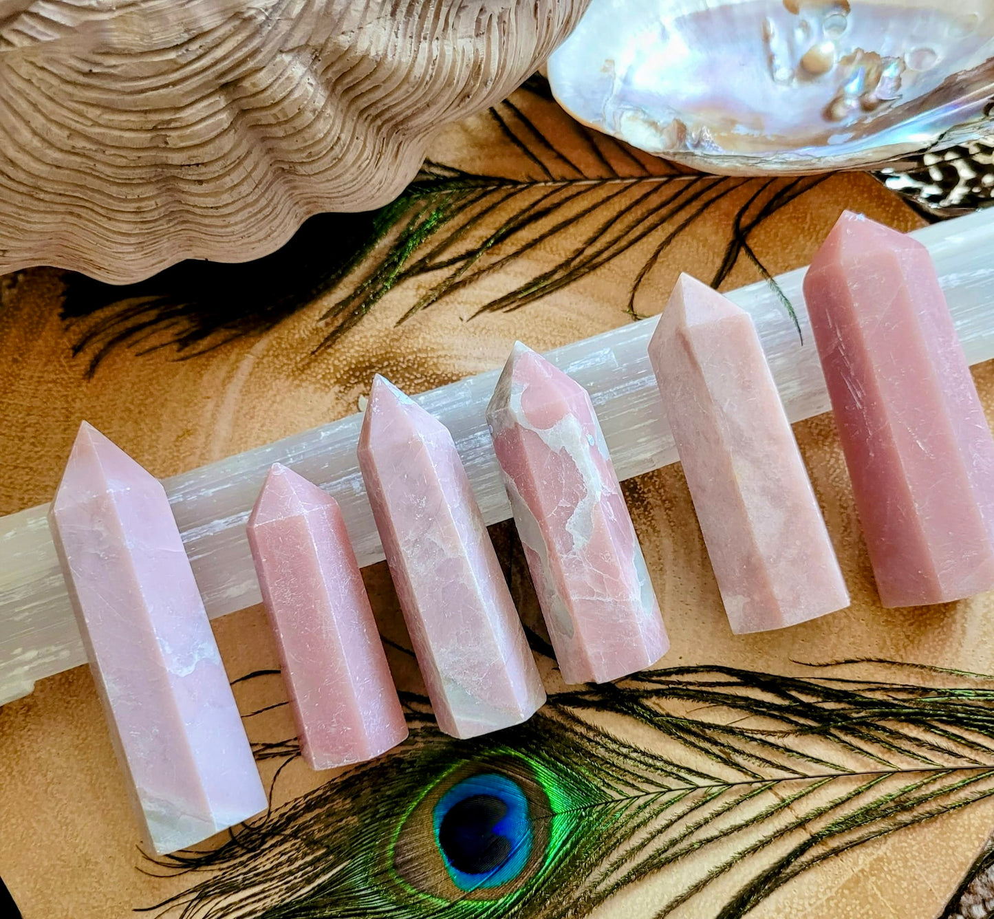 Pink Opal Towers 9-10cm