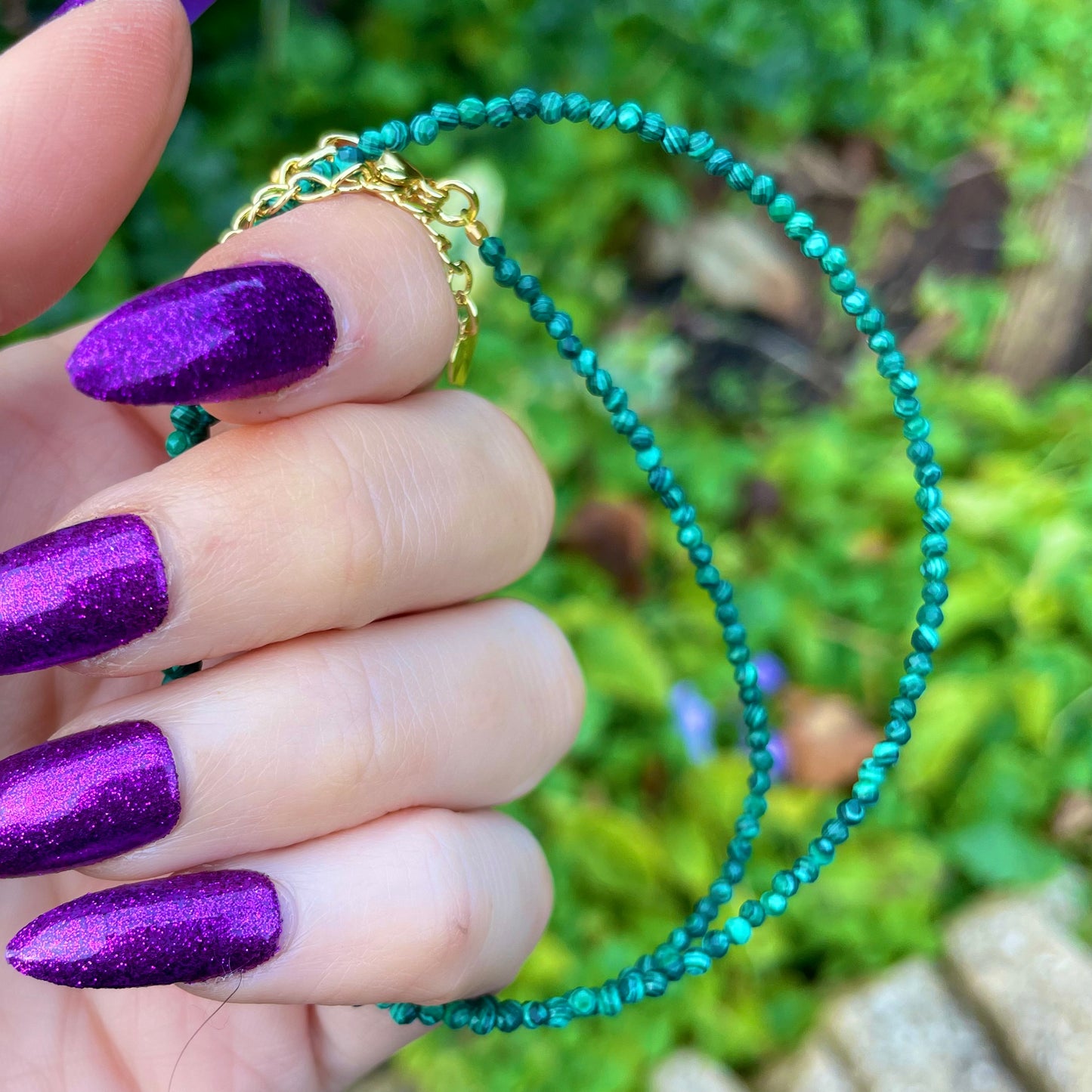 Malachite Choker Necklace