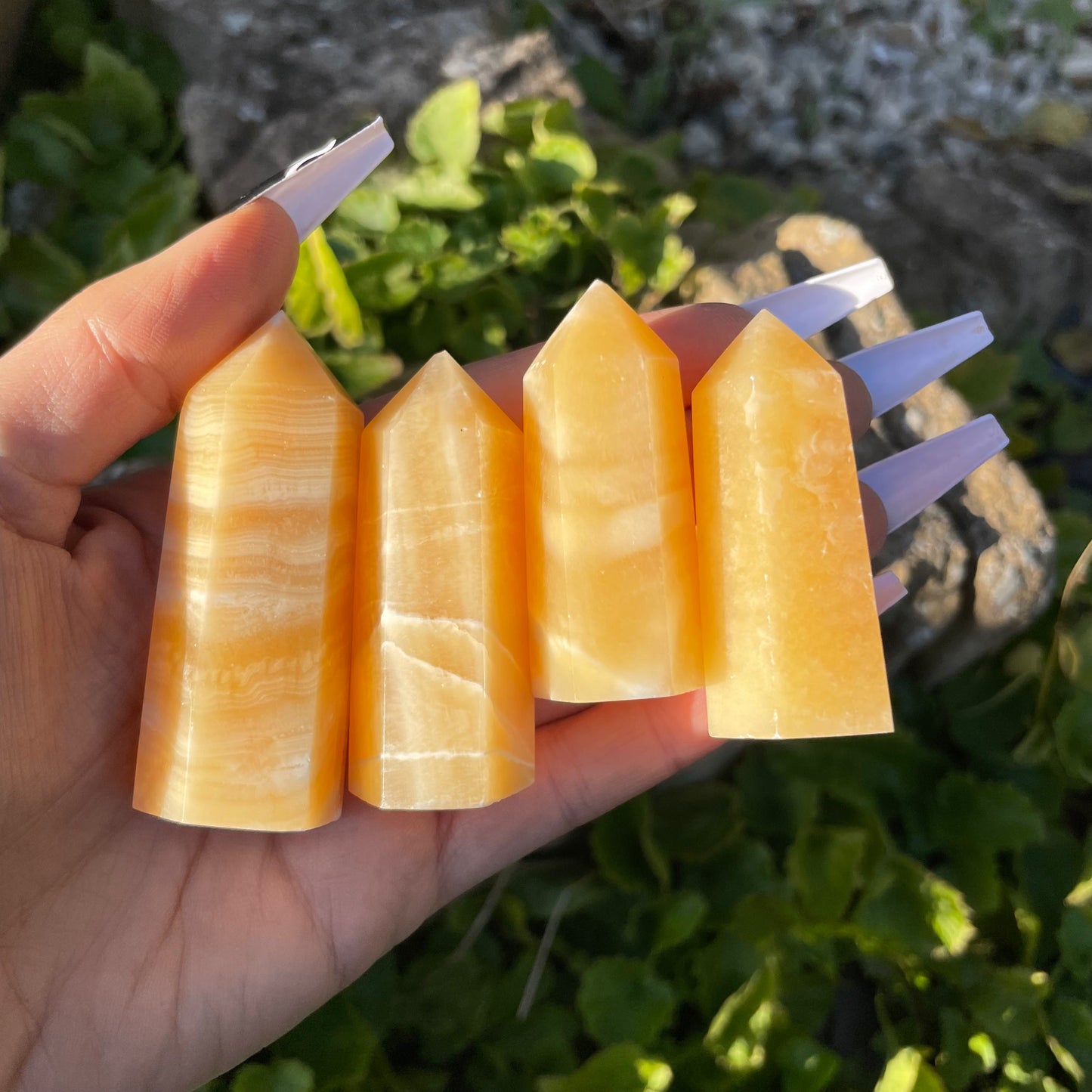 Orange Calcite Towers 🧡🍑🍊 6-7cm