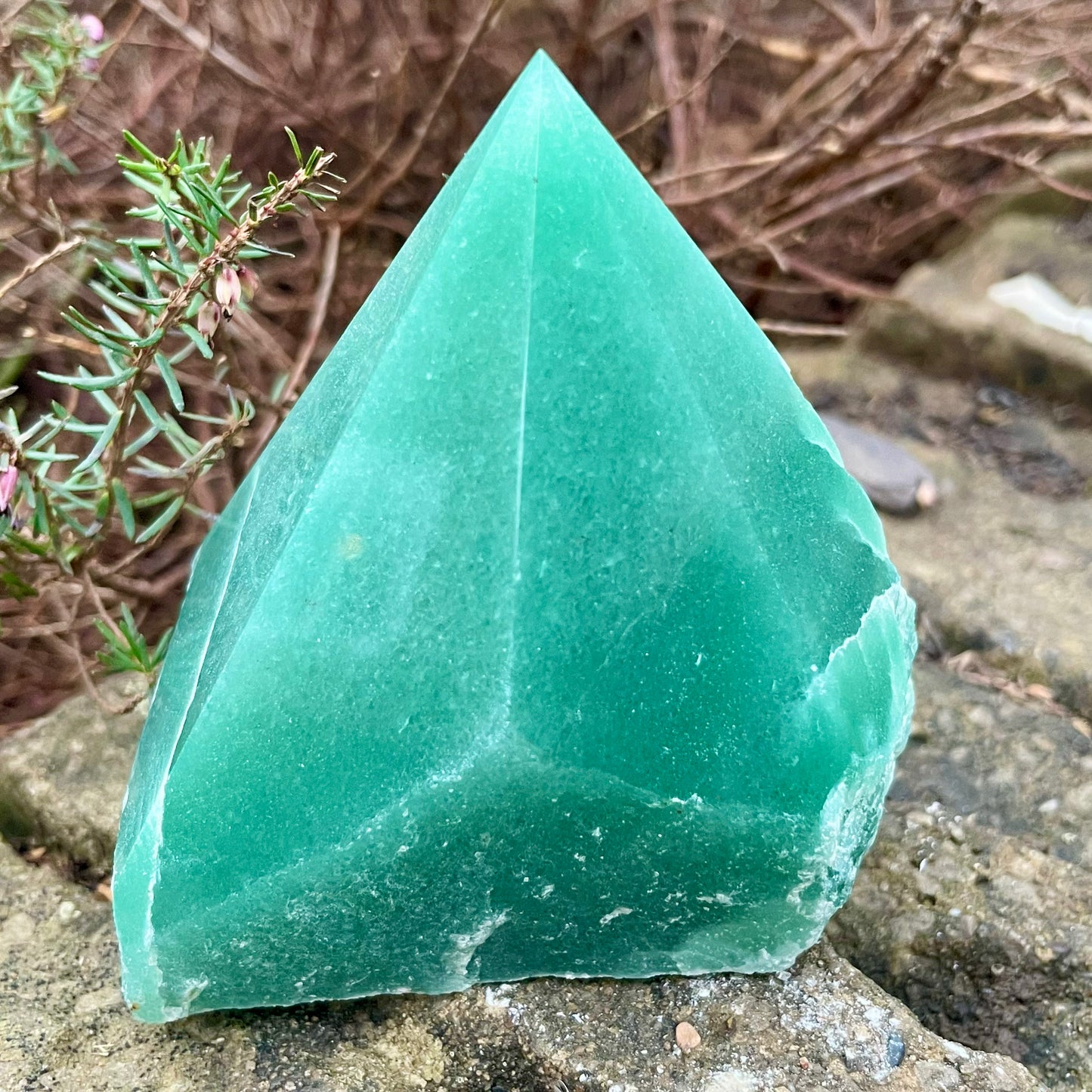 Green Aventurine Half Polished Points 300-350g