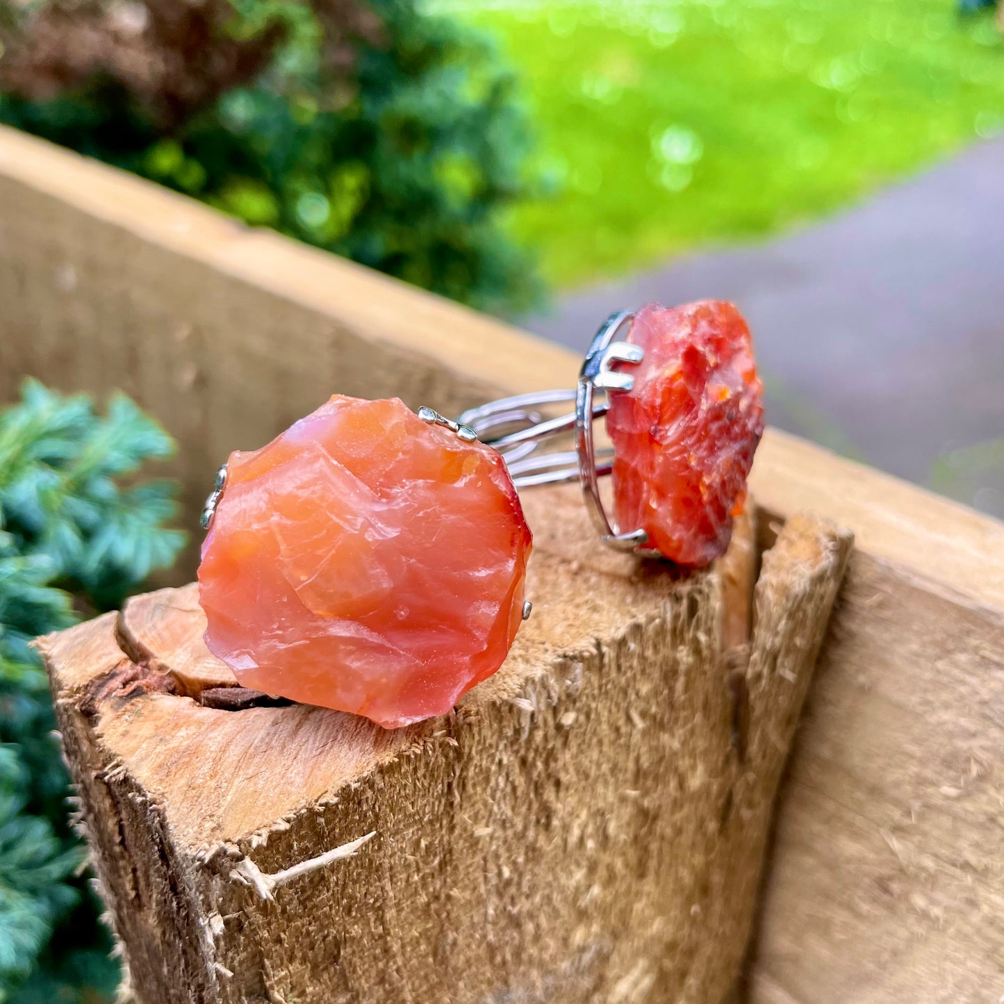 Carnelian Raw Statement Ring ❤️❤️‍🔥❤️