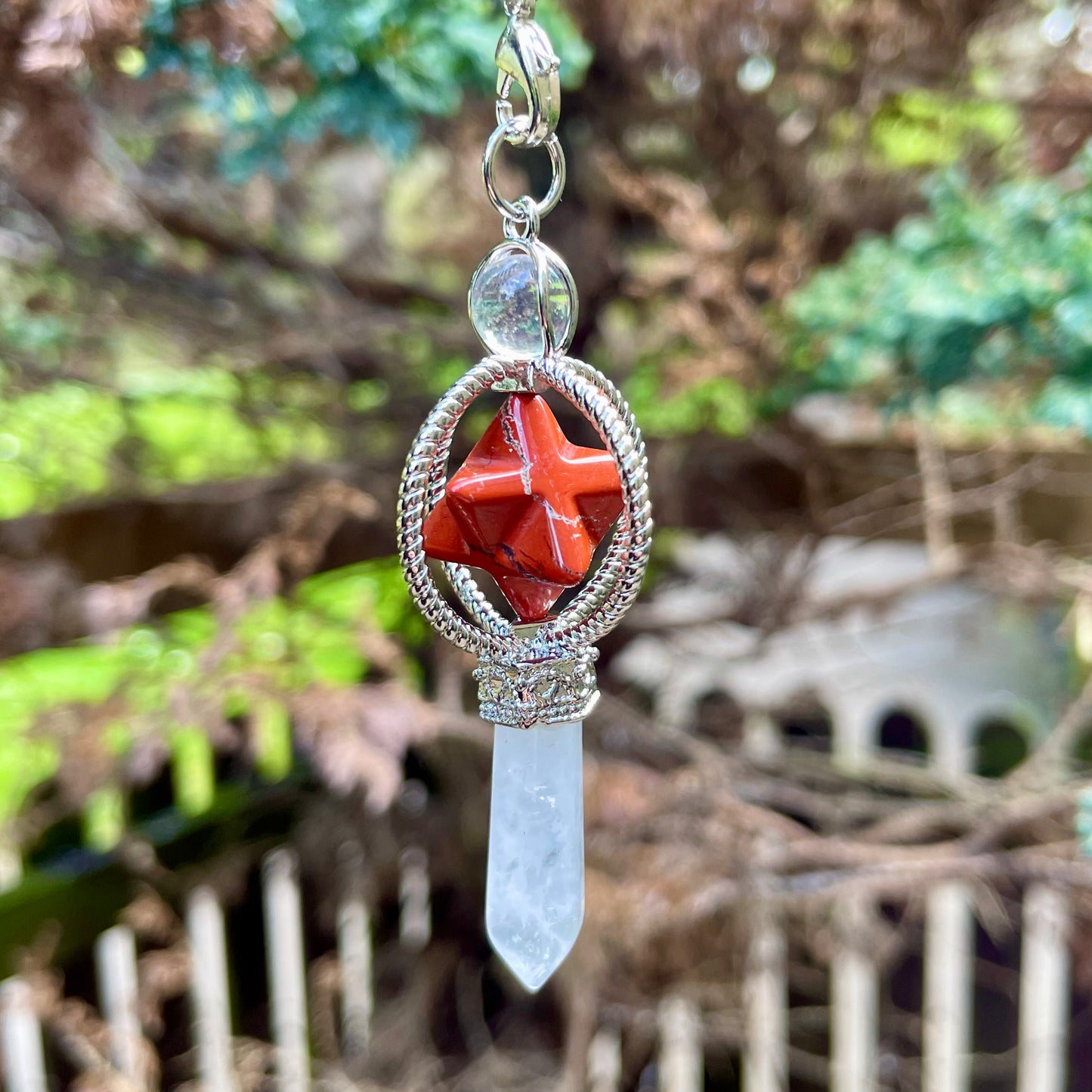 Red Jasper Merkaba Star Pendulum ❤️💎💫