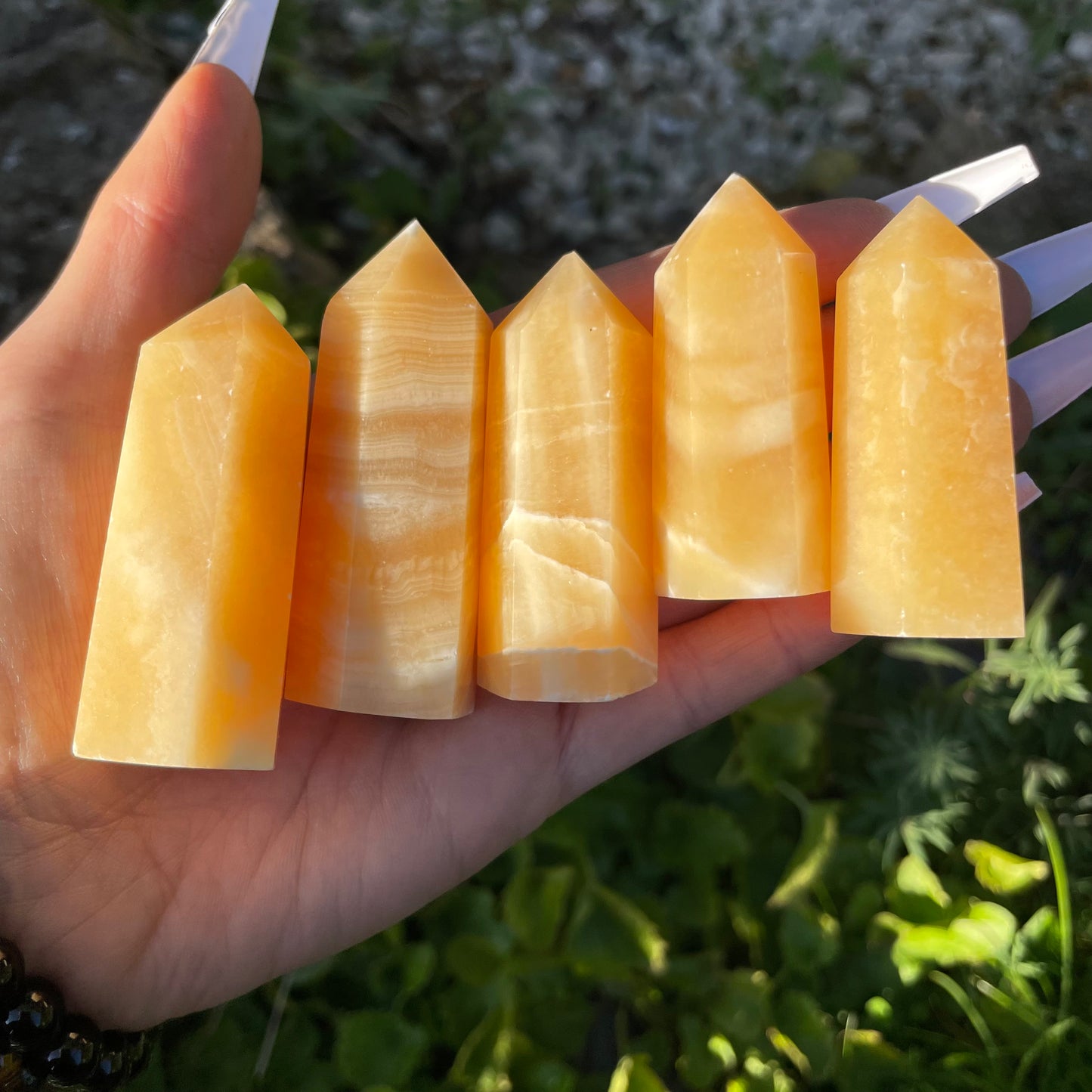 Orange Calcite Towers 🧡🍑🍊 6-7cm