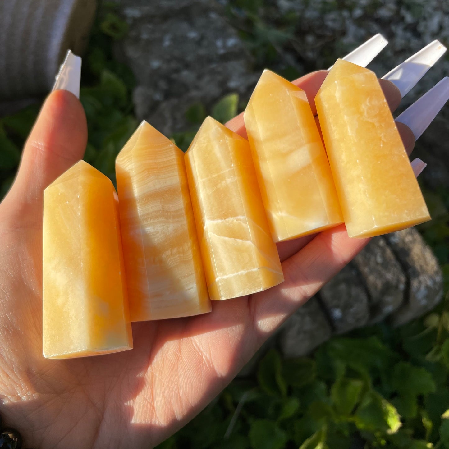 Orange Calcite Towers 🧡🍑🍊 6-7cm