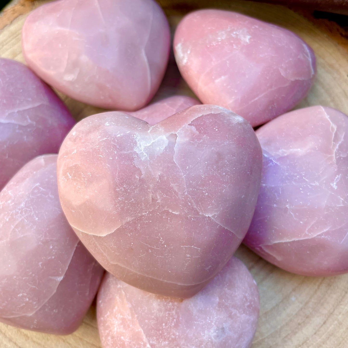 Pink Opal Juicy Hearts 6cm 💕💕💕