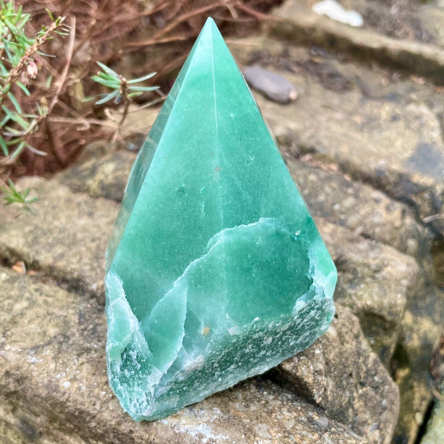 Green Aventurine Half Polished Points 300-350g