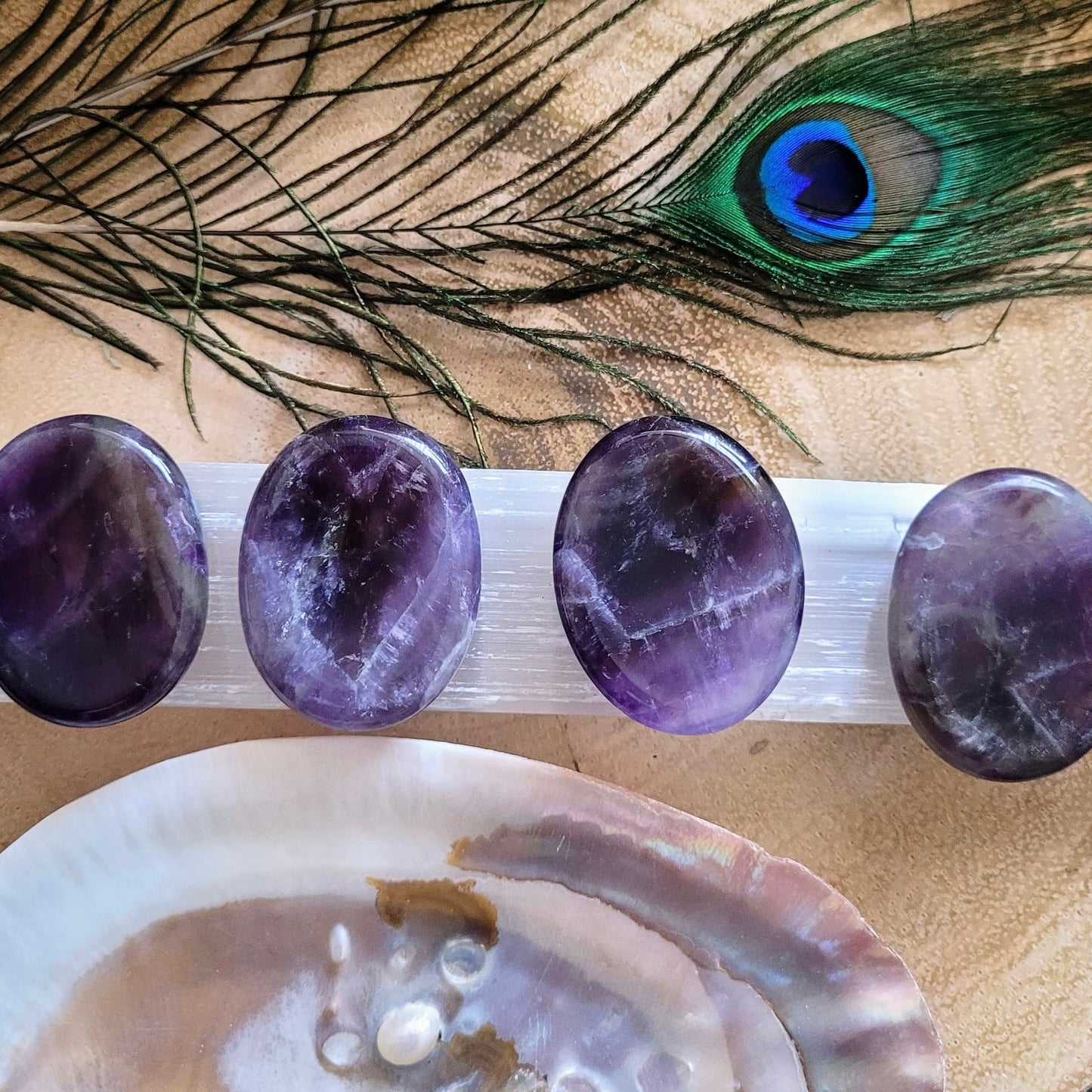Amethyst Worry Stones