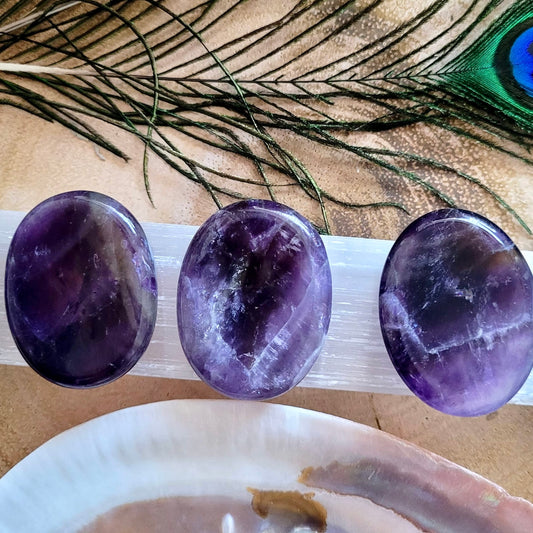 Amethyst Worry Stones