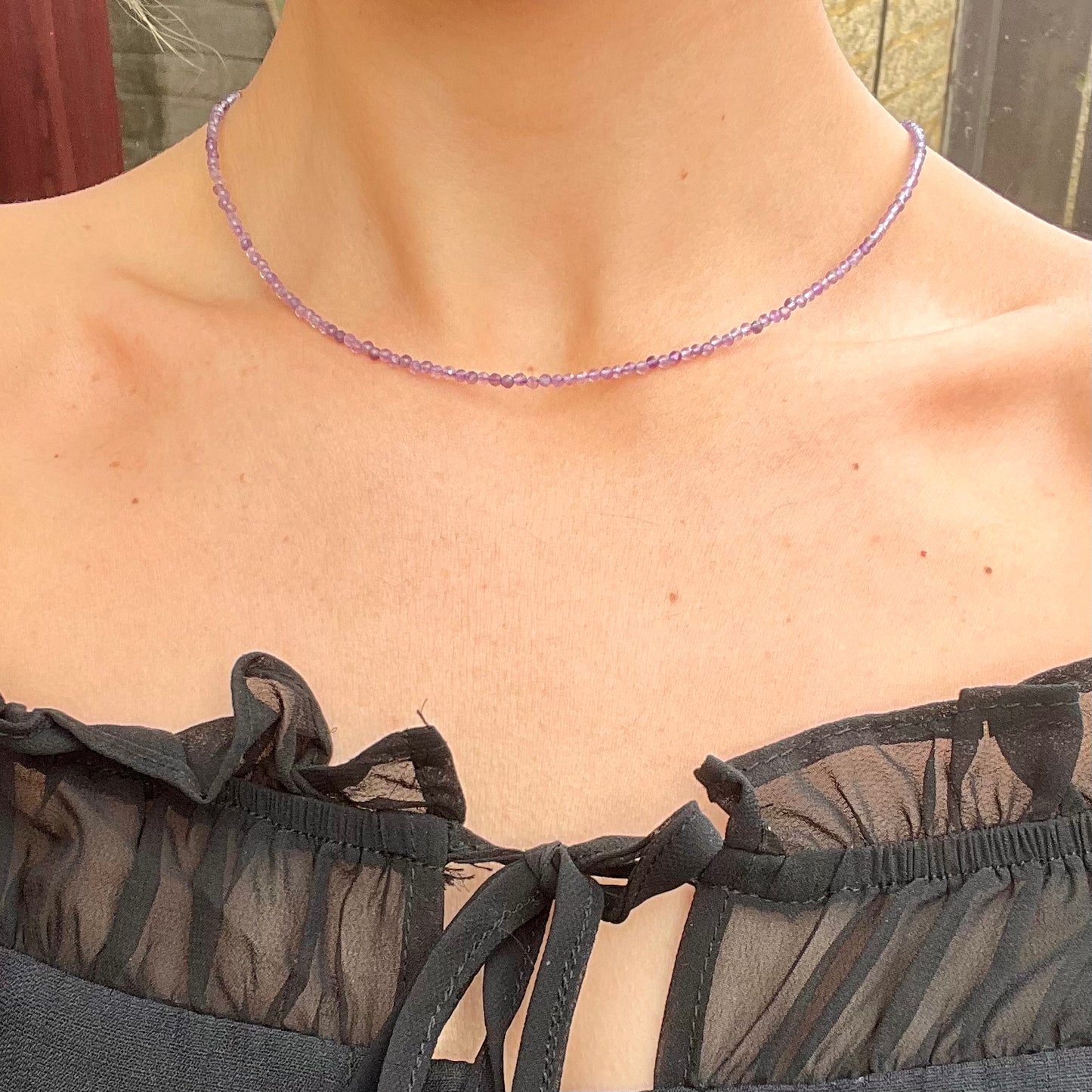 Amethyst Choker Necklace