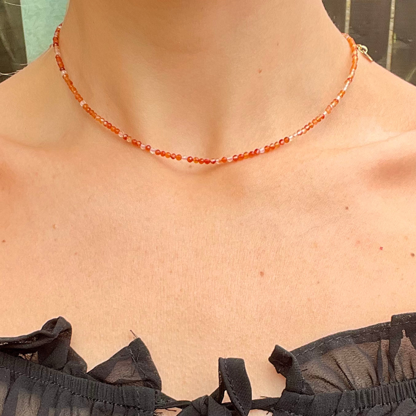 Carnelian Choker Necklace